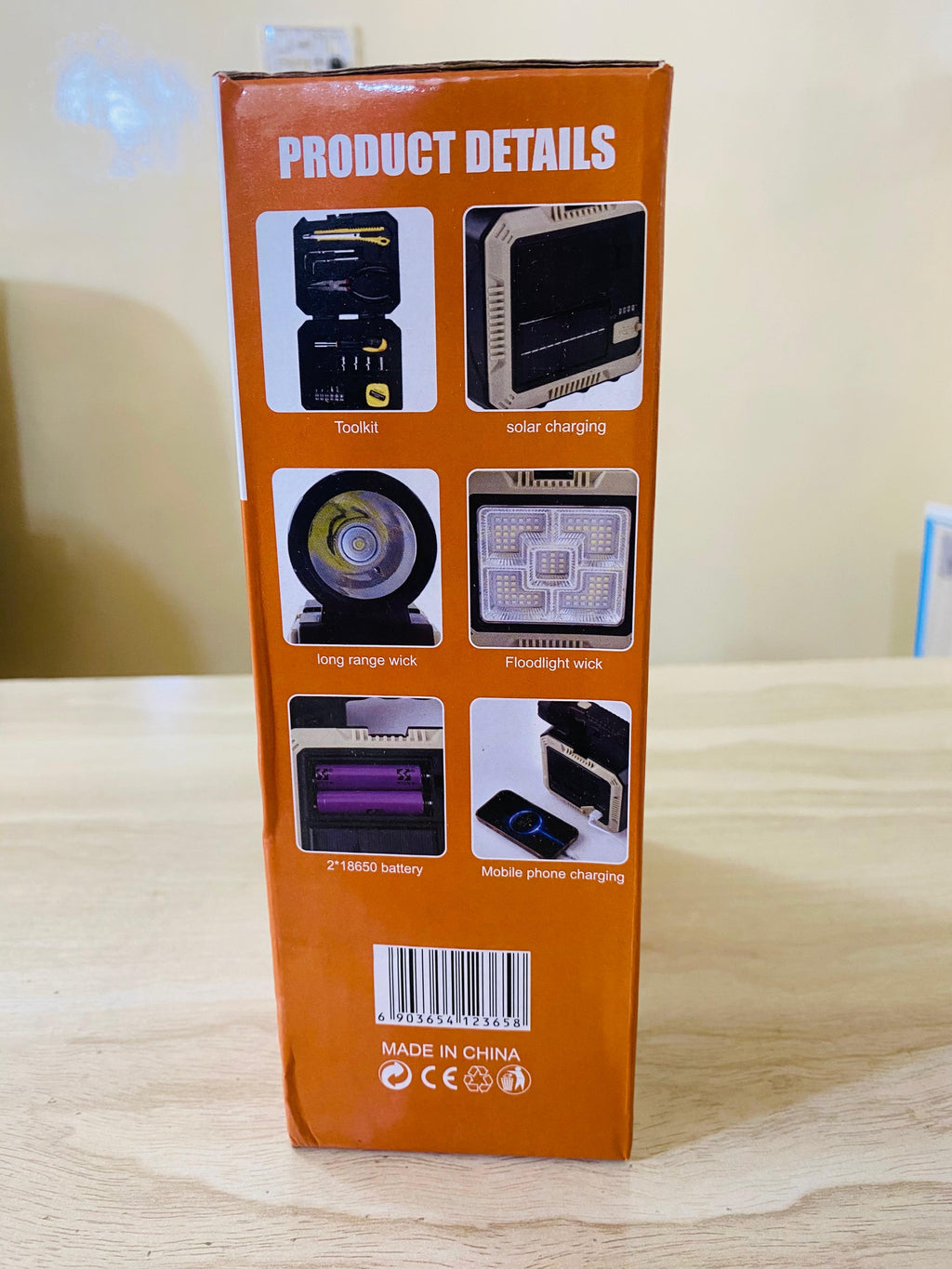 Solar Portable Lamp with Toolkit - Lot Imported