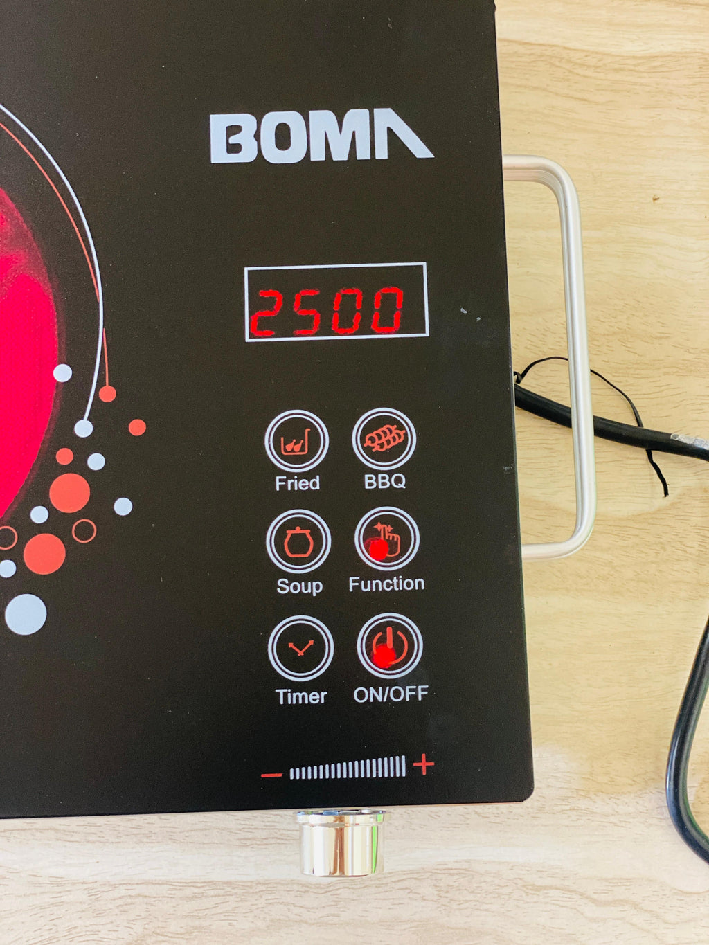 Boma Electric Stove /2500 W Model Bm-15 infrared Cooker Hot Plate Induction Cooker Touch panel Effective and constant temperature control Smart Cooking Safe and Energy Saving Easy to clean for small family , hostel and office use