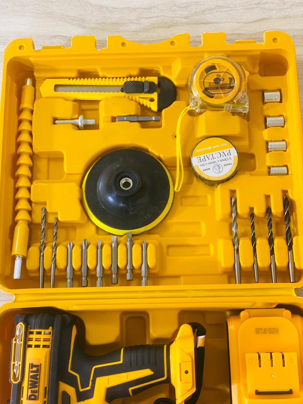 DEWALT Multi-Piece Cordless Drill Kit with Car Polisher
