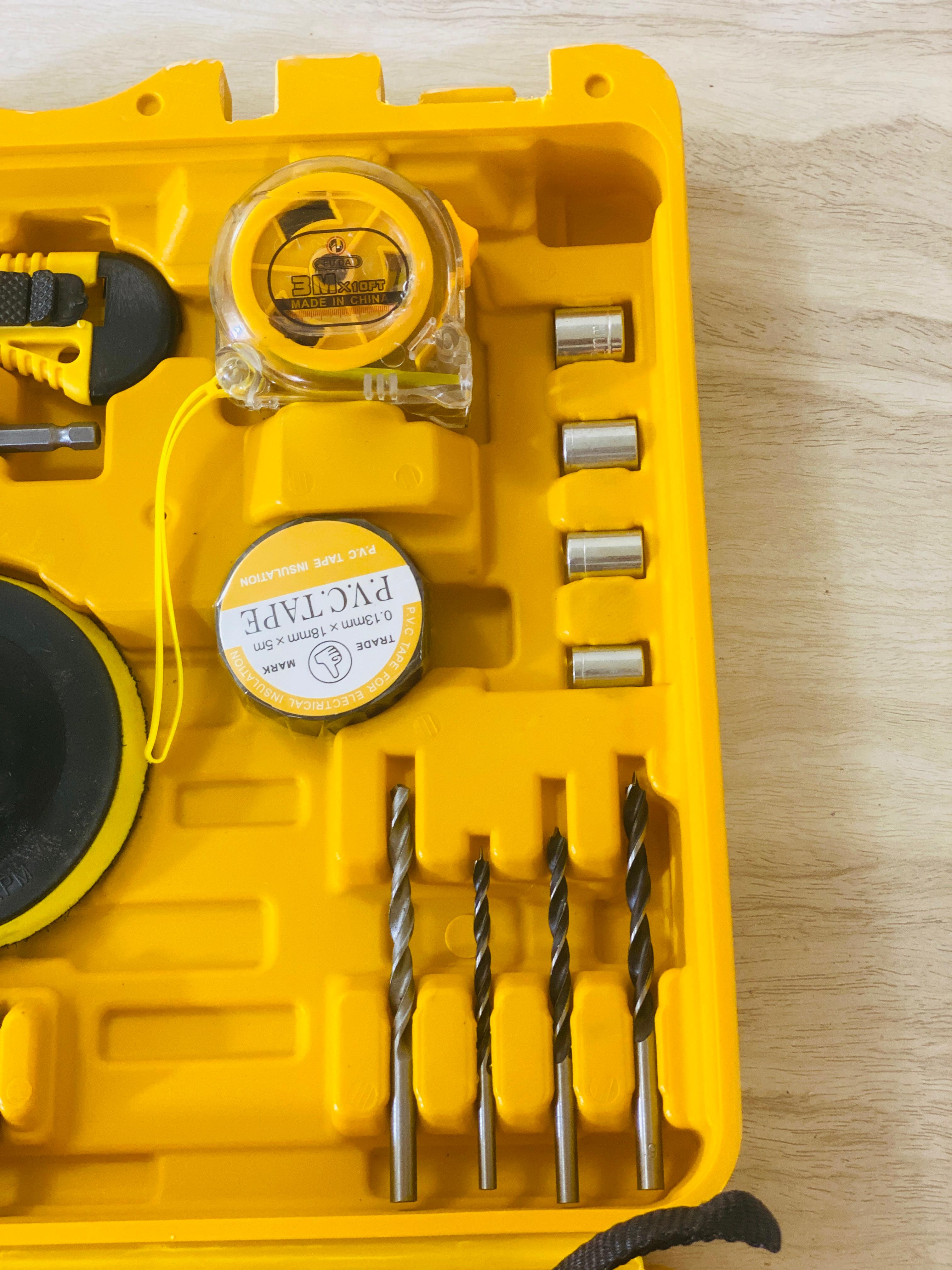 DEWALT Multi-Piece Cordless Drill Kit with Car Polisher