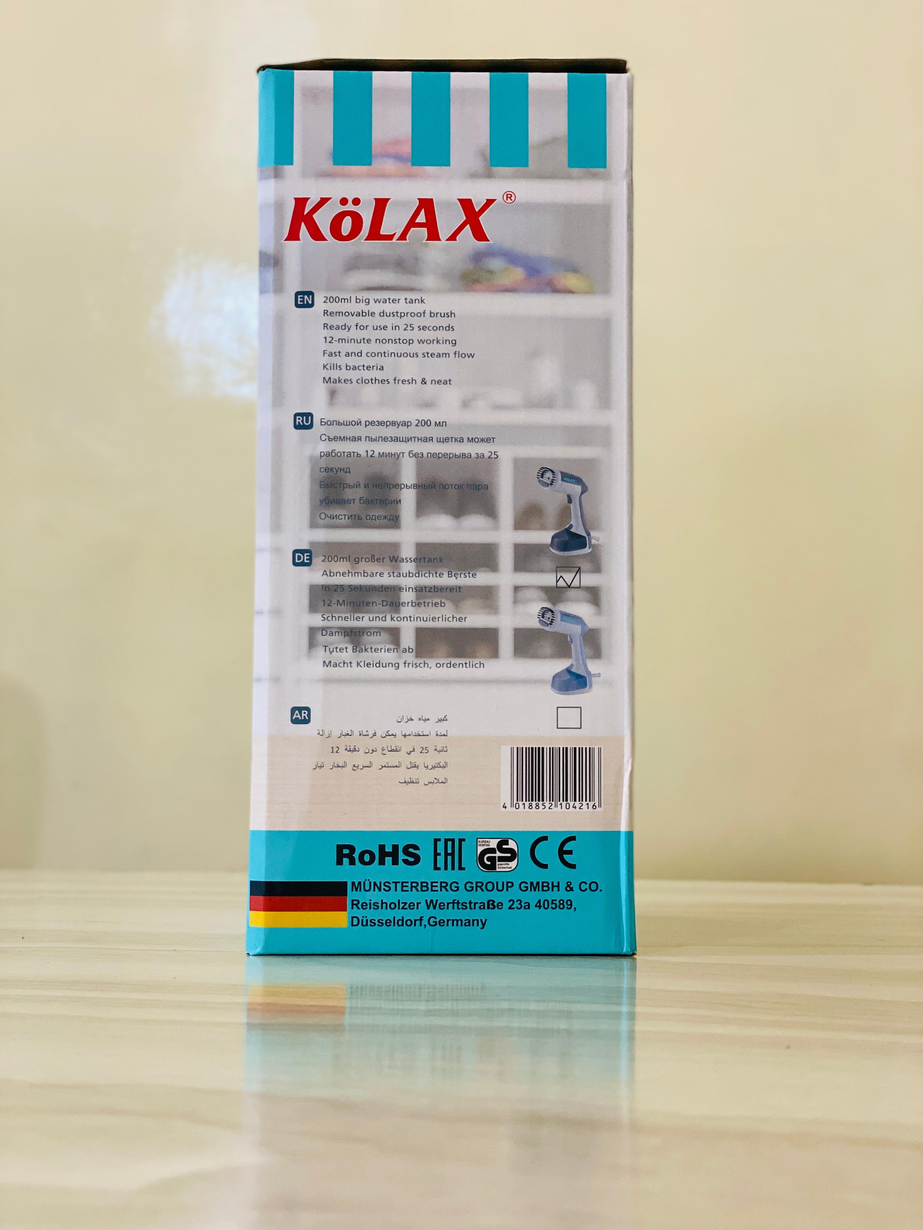Imported Kolax Handheld Garment Steamer - 1500 Watt