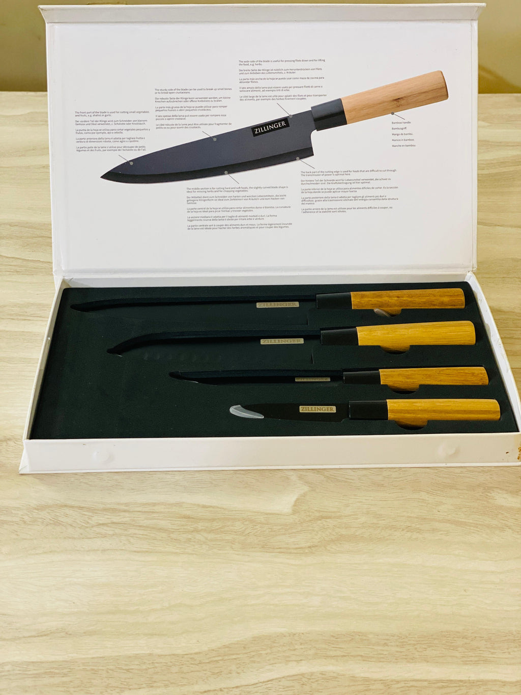 ZILLINGER Japanese Knife Set - 4 Pcs