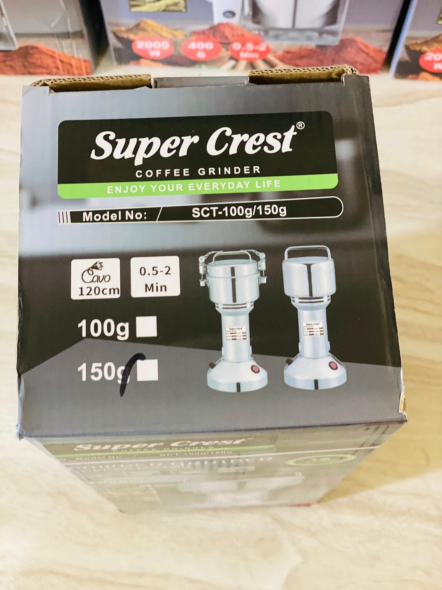 Super Crest , Heavy Grinder Chopper for Cereal , Grain , Coffee , Beans , Spices , Electric Grinder and Masala grinder machine , 150 gram , 100% Cooper Motor , Imported Grinder