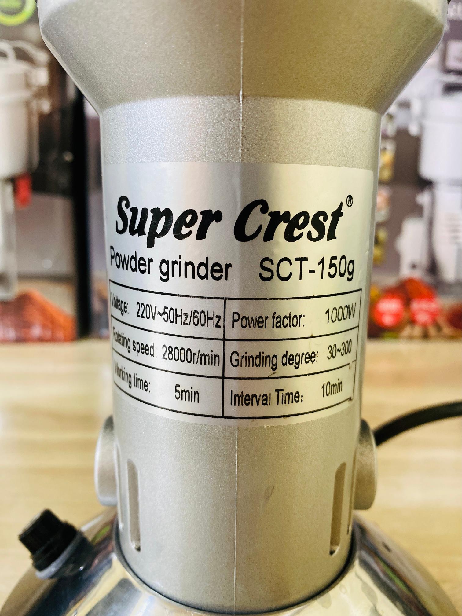 Super Crest , Heavy Grinder Chopper for Cereal , Grain , Coffee , Beans , Spices , Electric Grinder and Masala grinder machine , 150 gram , 100% Cooper Motor , Imported Grinder