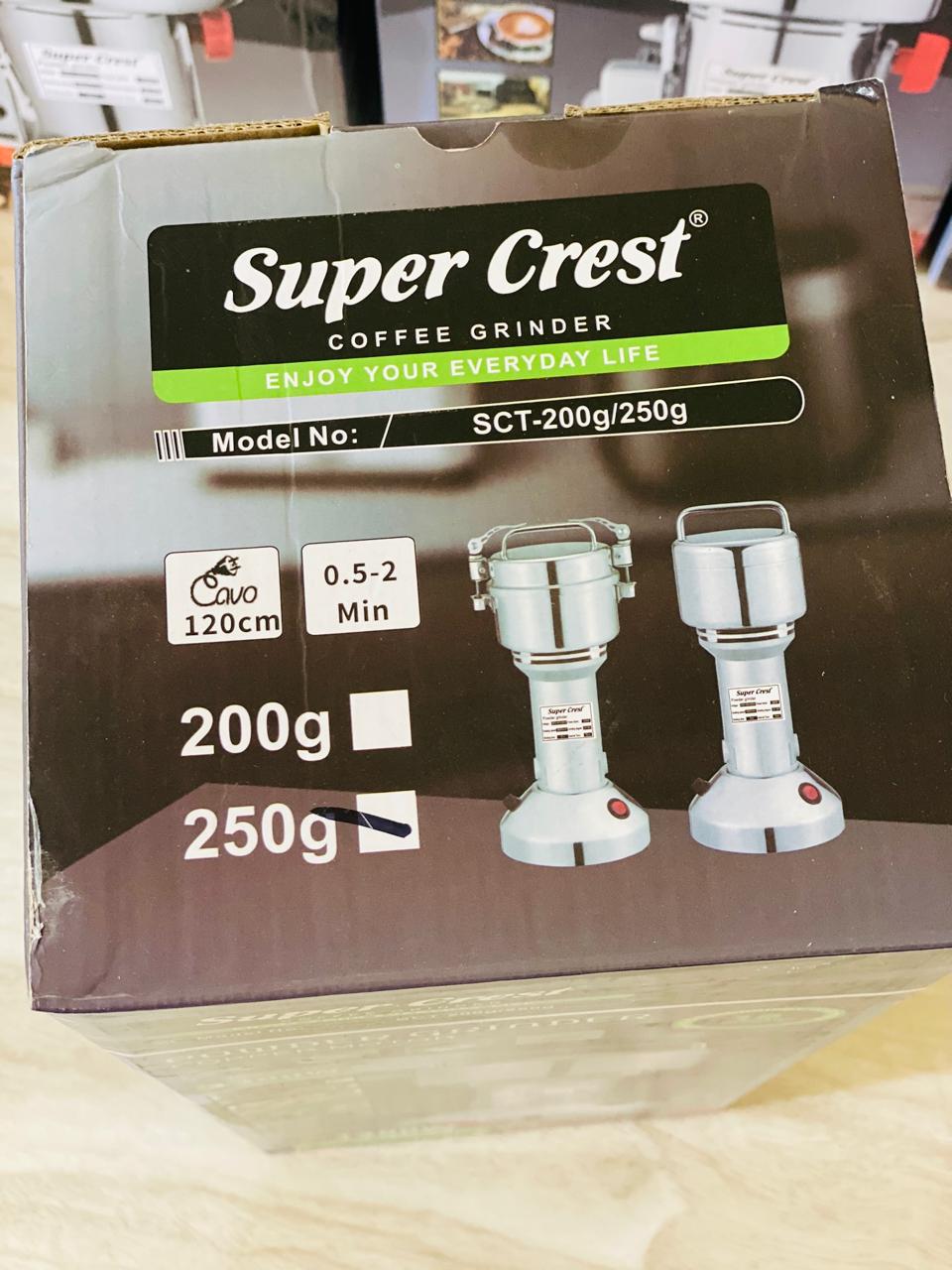 Super Crest Electric Powerful Powder Grinder and Cereal Grinder 250g All Metal