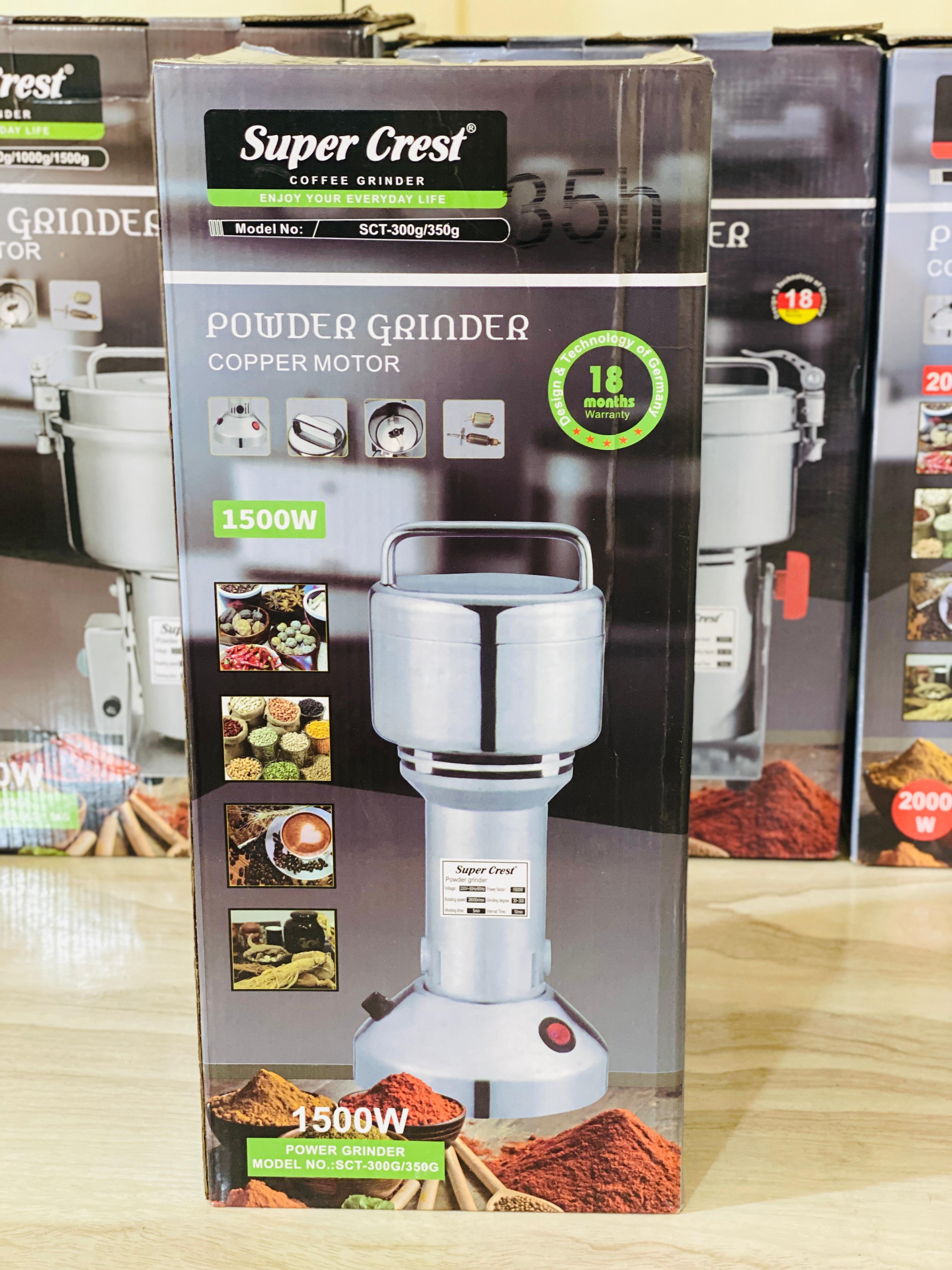 Super Crest 350g Powder Grinder | Atta Chakki 1500W