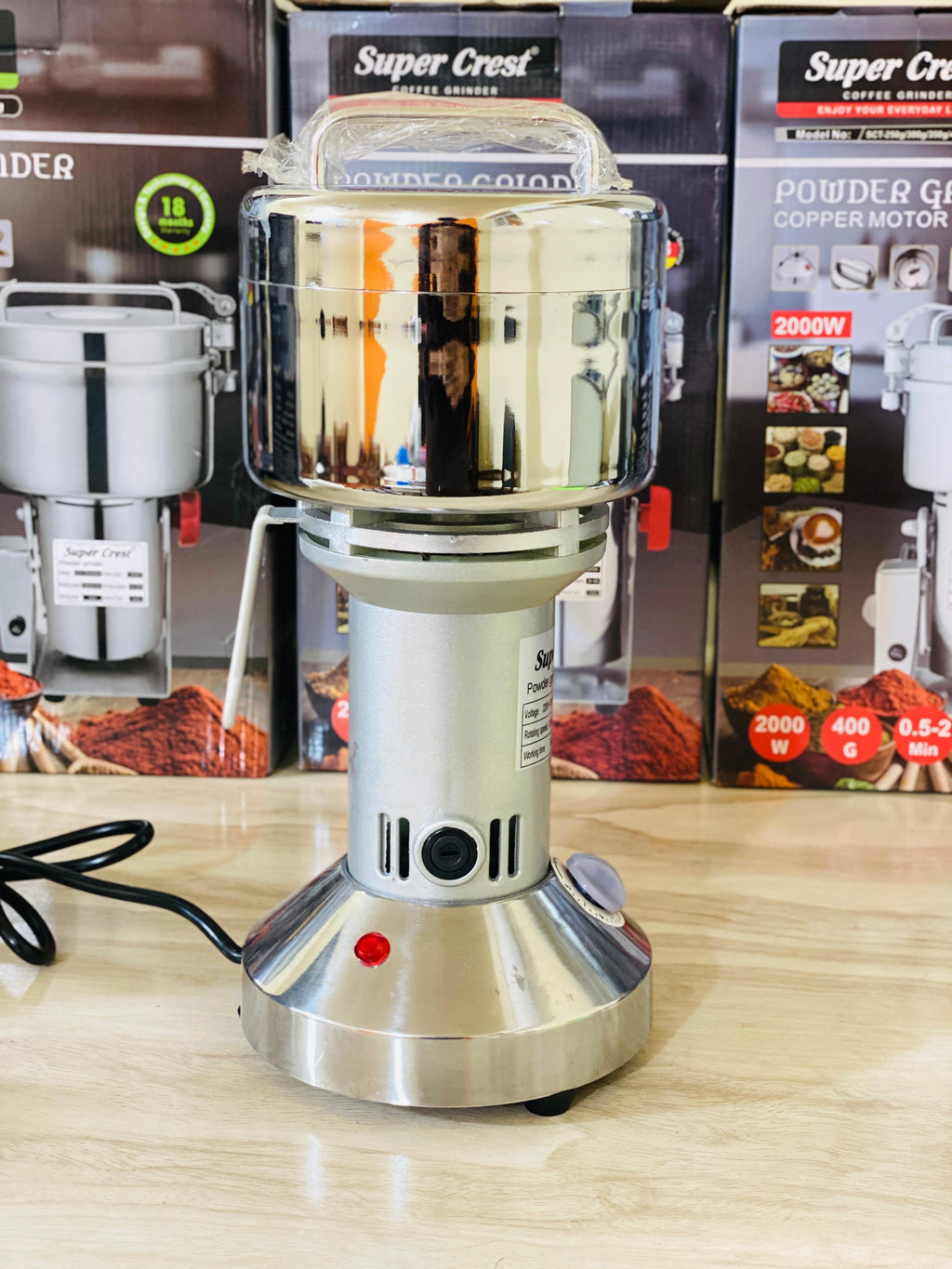 Super Crest 350g Powder Grinder | Atta Chakki 1500W