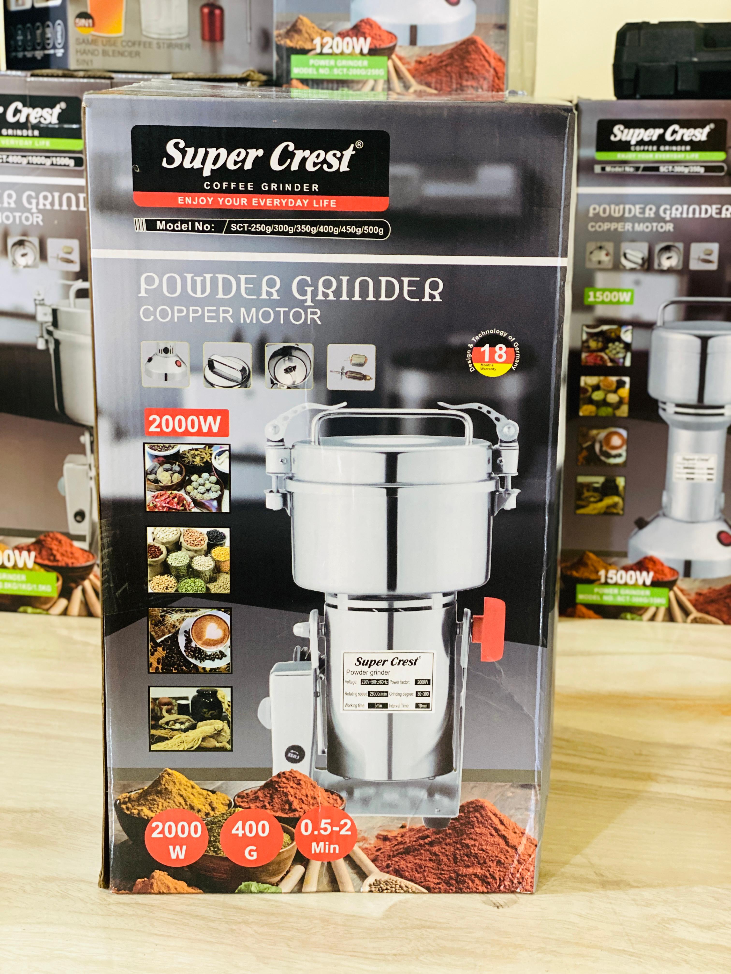 Original Germany commercial super crest masala grinder 500g