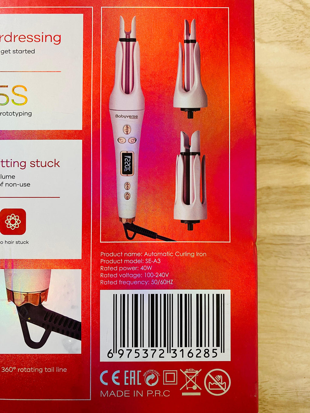 Babyverse 3X Curling Iron SE-A3