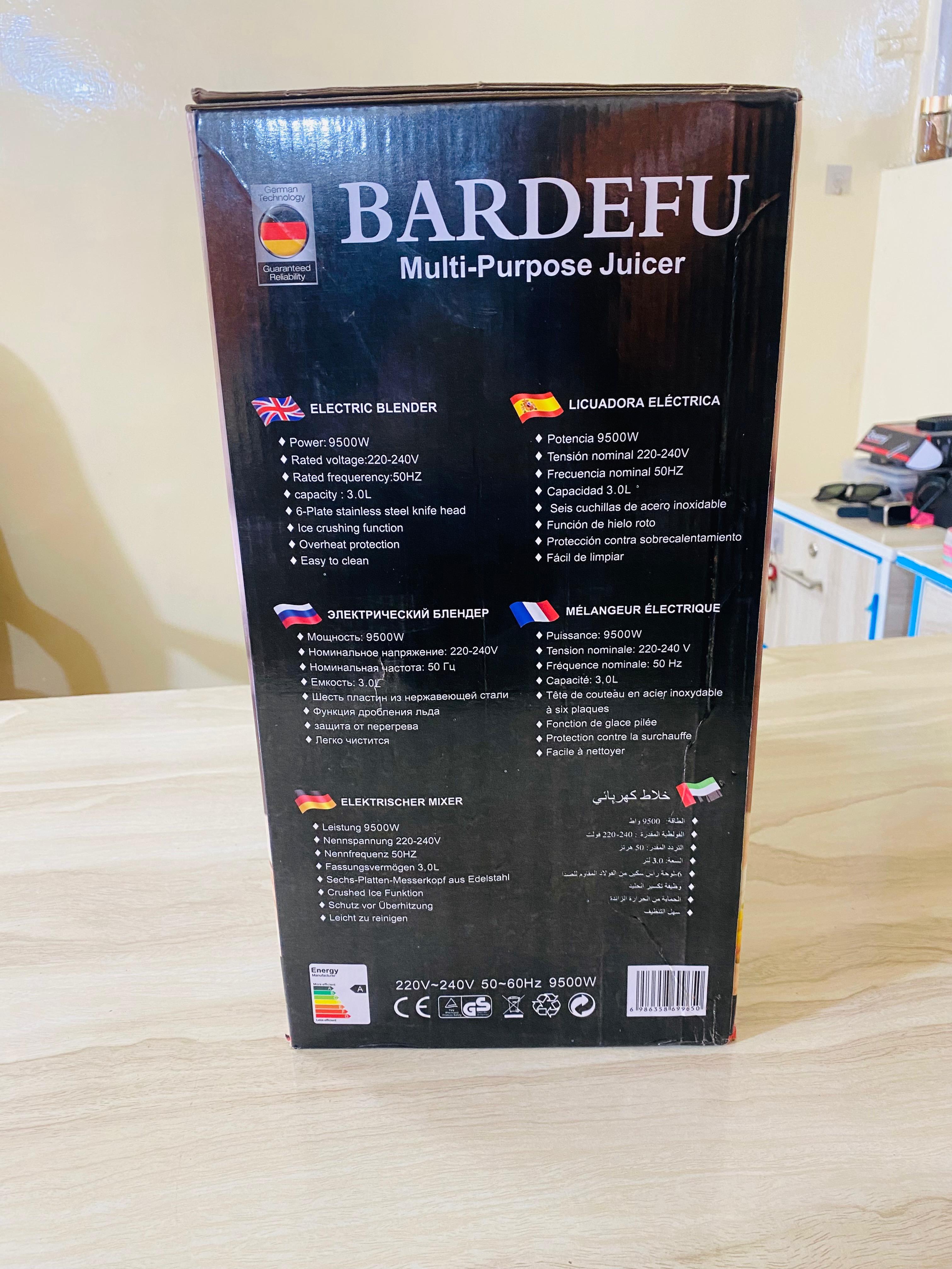 BARDEFU 6-in-1┃2.5L Multipurpose Blender