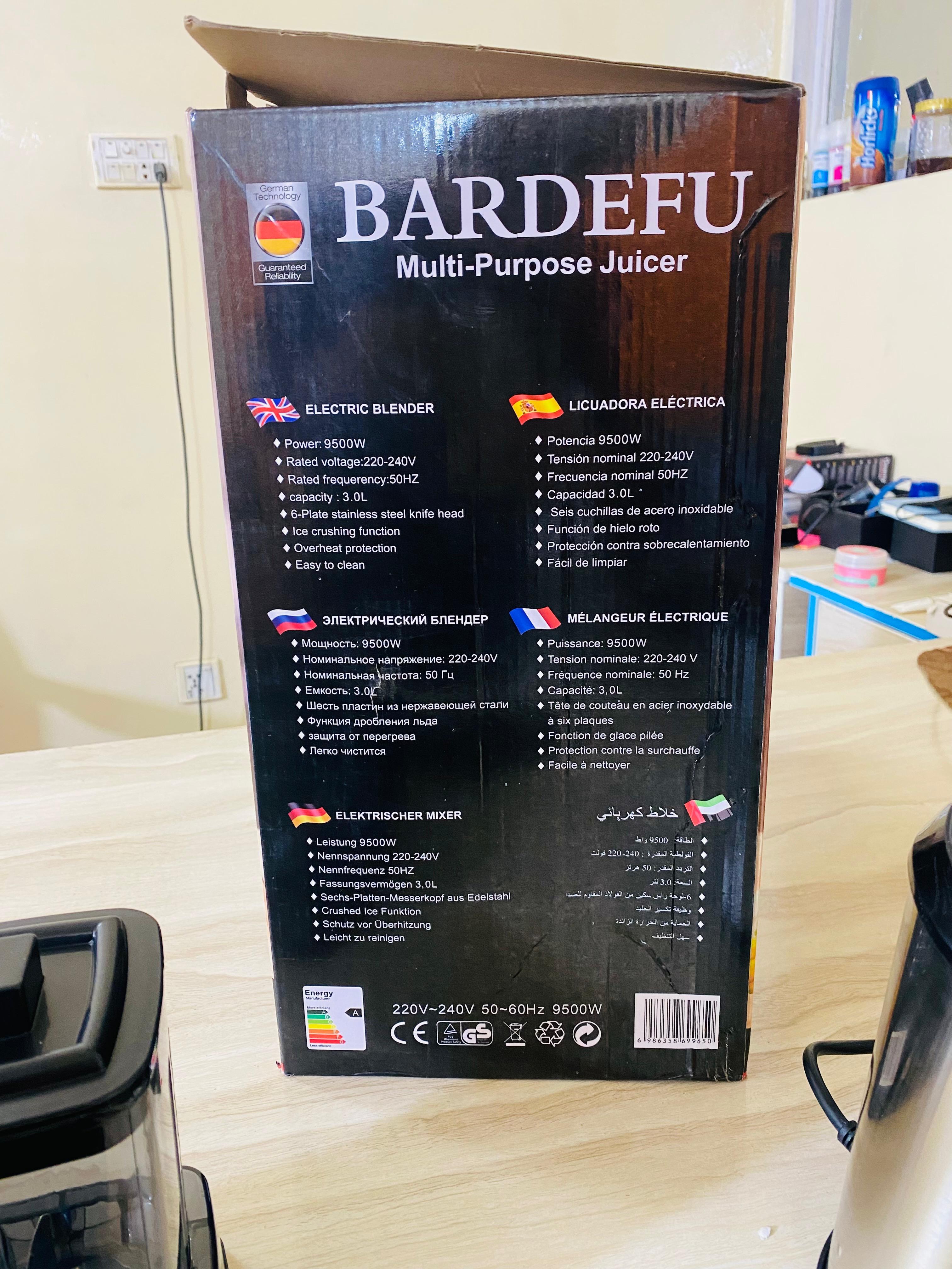 BARDEFU 6-in-1┃2.5L Multipurpose Blender