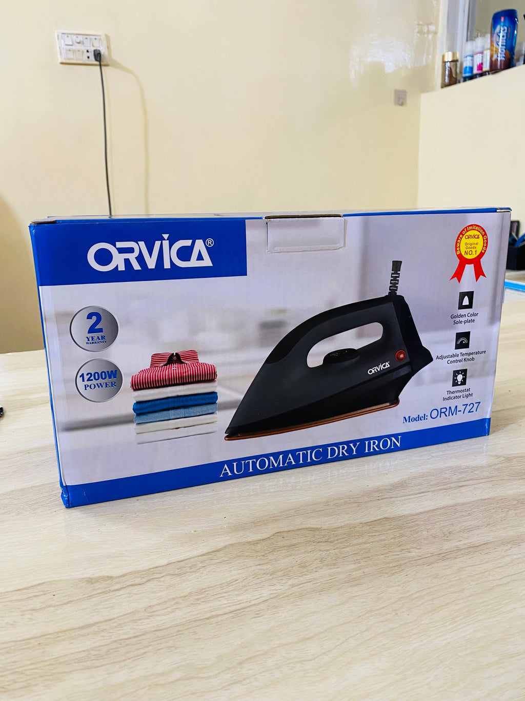 ORVICA Automatic Dry Iron, Orvica Non-Stick Dry Iron
