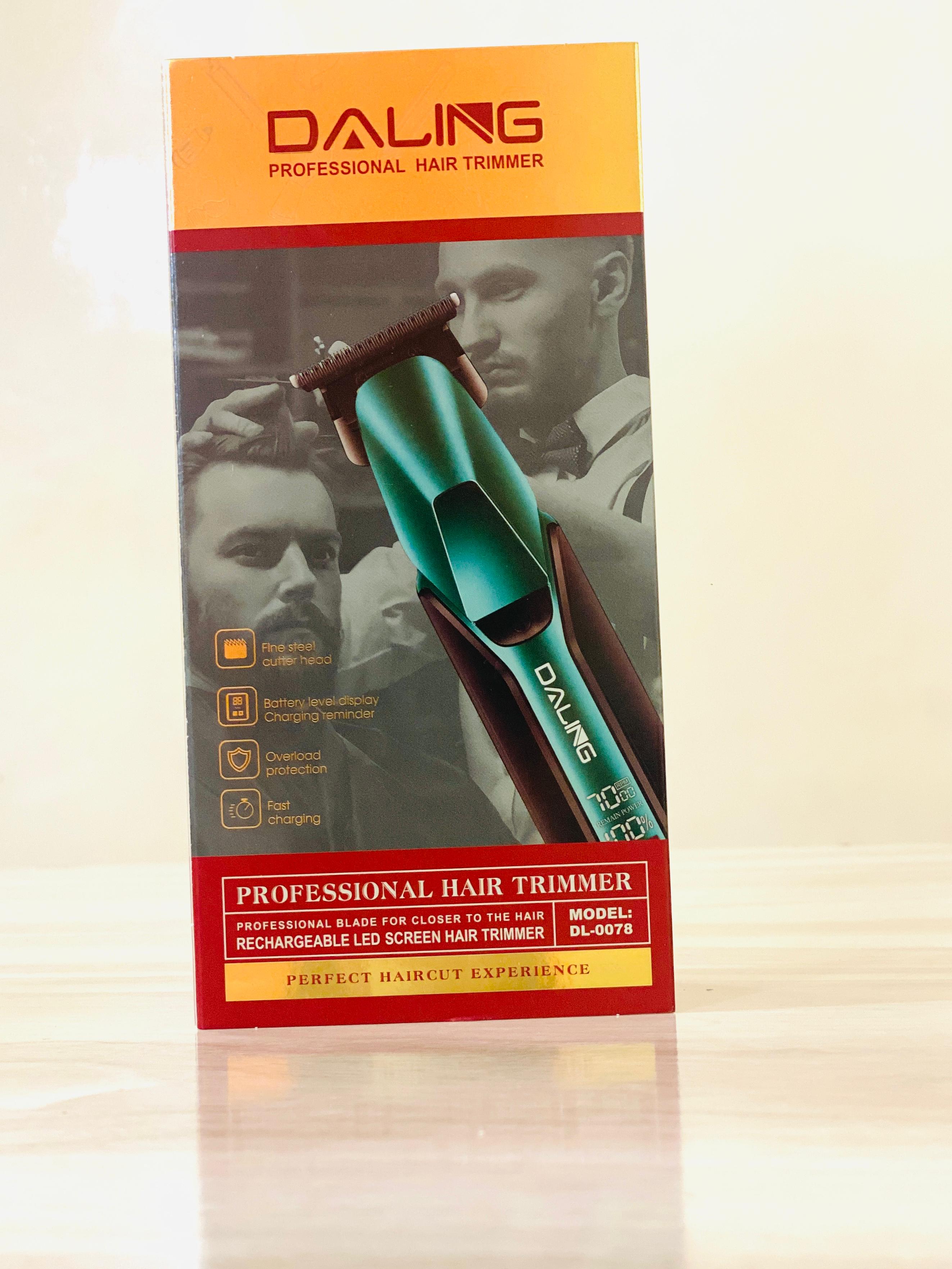Daling Shaver DL-0078 Body Hair Cutting Machine Cordless Shaver Trimmers Barber Professional Hair Clipper Equipment
