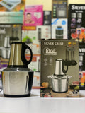 Silver Crest 3L Electric Food Chopper – SUS 304 Stainless Steel | Powerful Multi-Purpose Meat & Vegetable Grinder