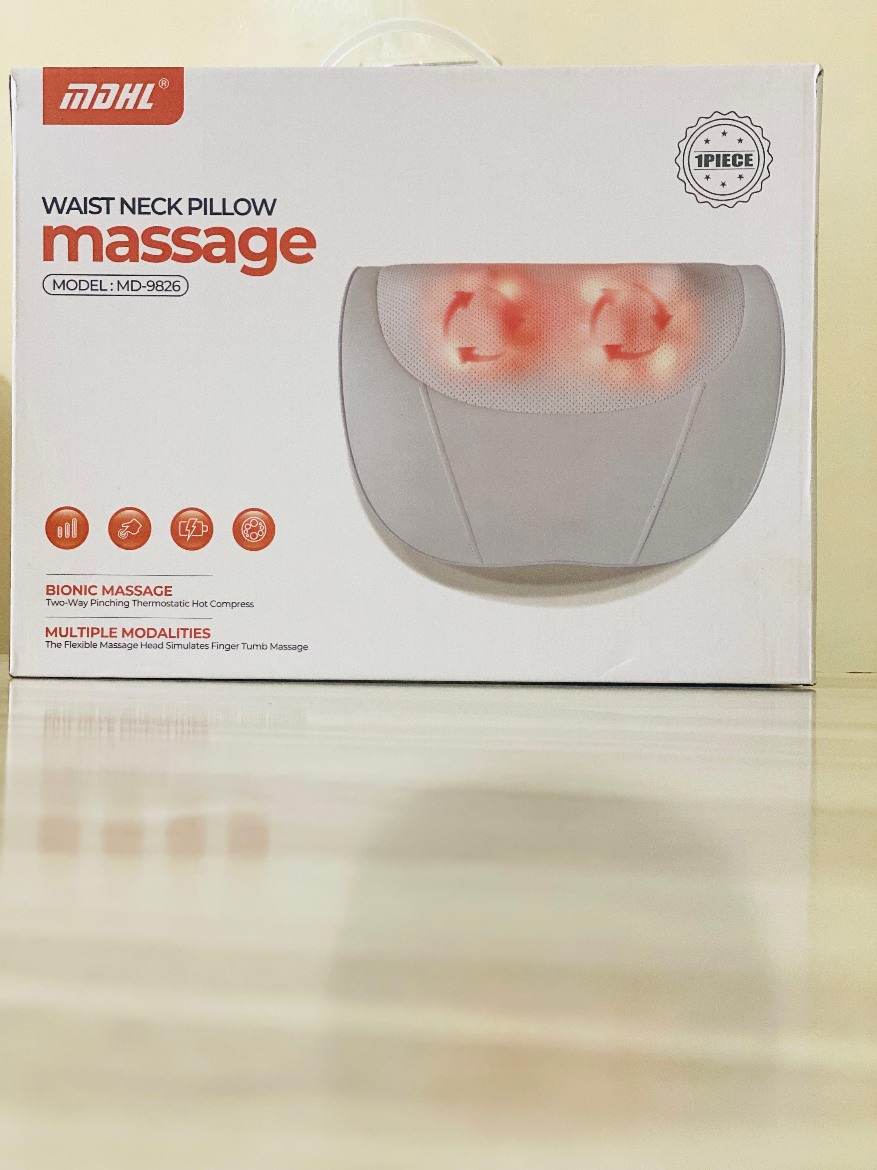 Waist Neck Chargeable Pillow Massager MD-9826