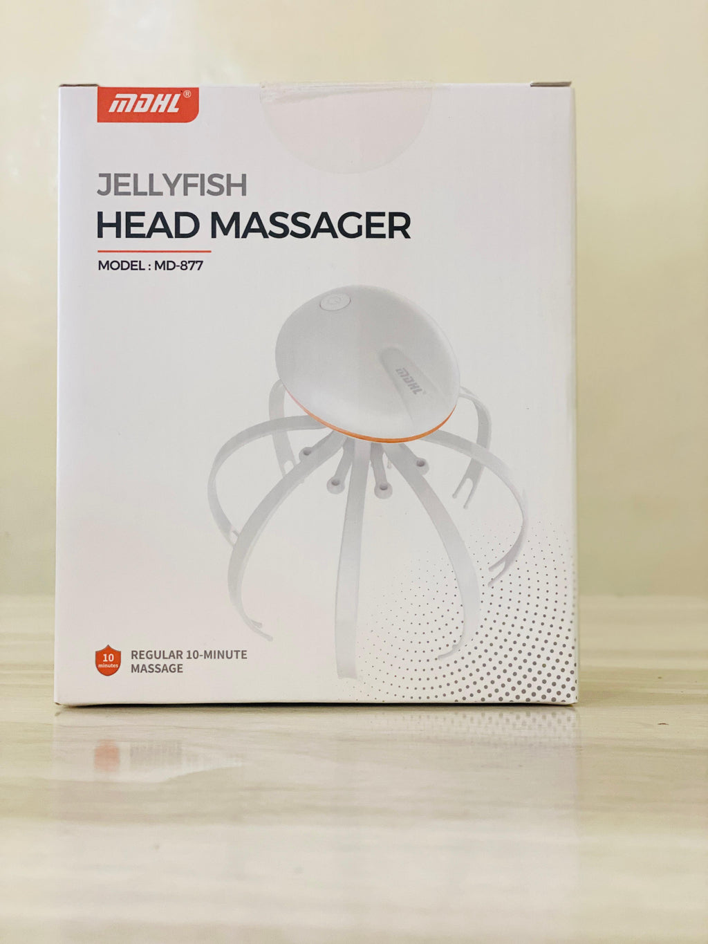Electric Head Massager Rechargeable Jelly Fish Design 8 Nodes Scalp Massager