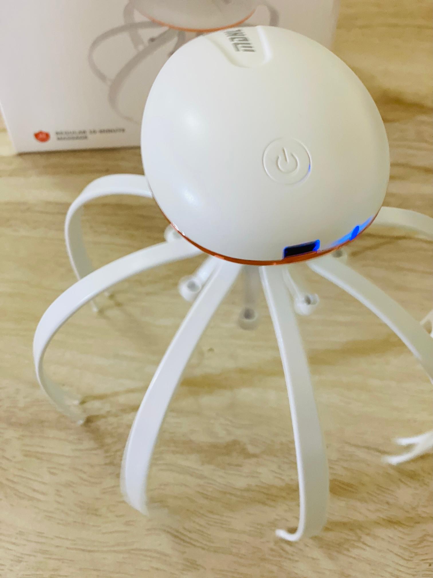 Electric Head Massager Rechargeable Jelly Fish Design 8 Nodes Scalp Massager