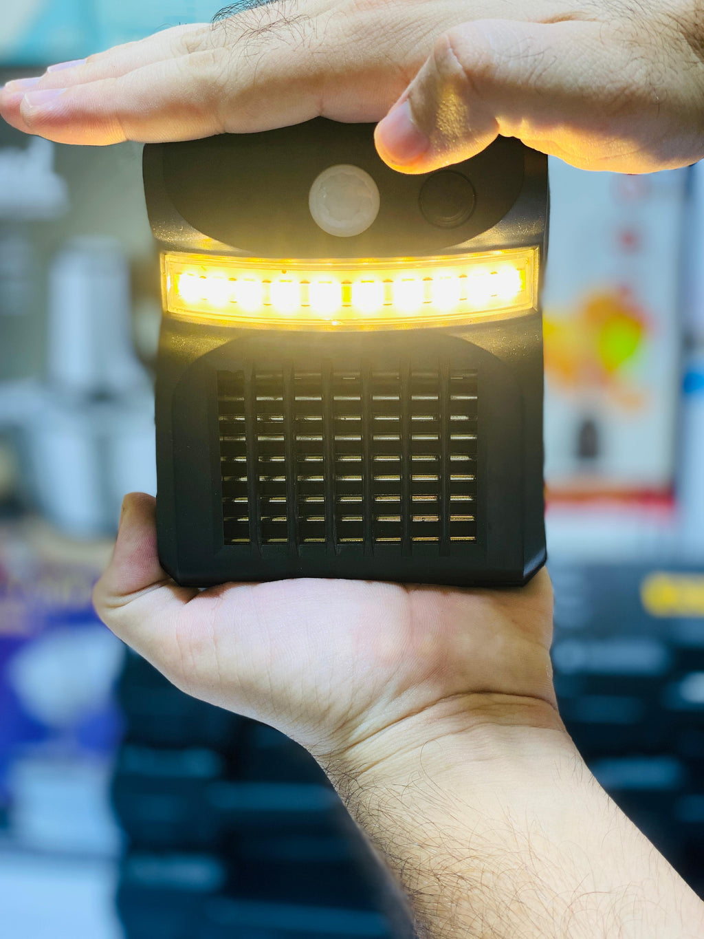 E-SMARTER W792 LED Solar Wall Light With Purple Light Mosquito Control Function Human Intelligent Sensor