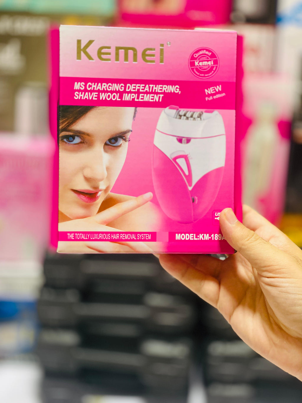 KM-189A Women Electric Rechargeable Hair Removal Epilator