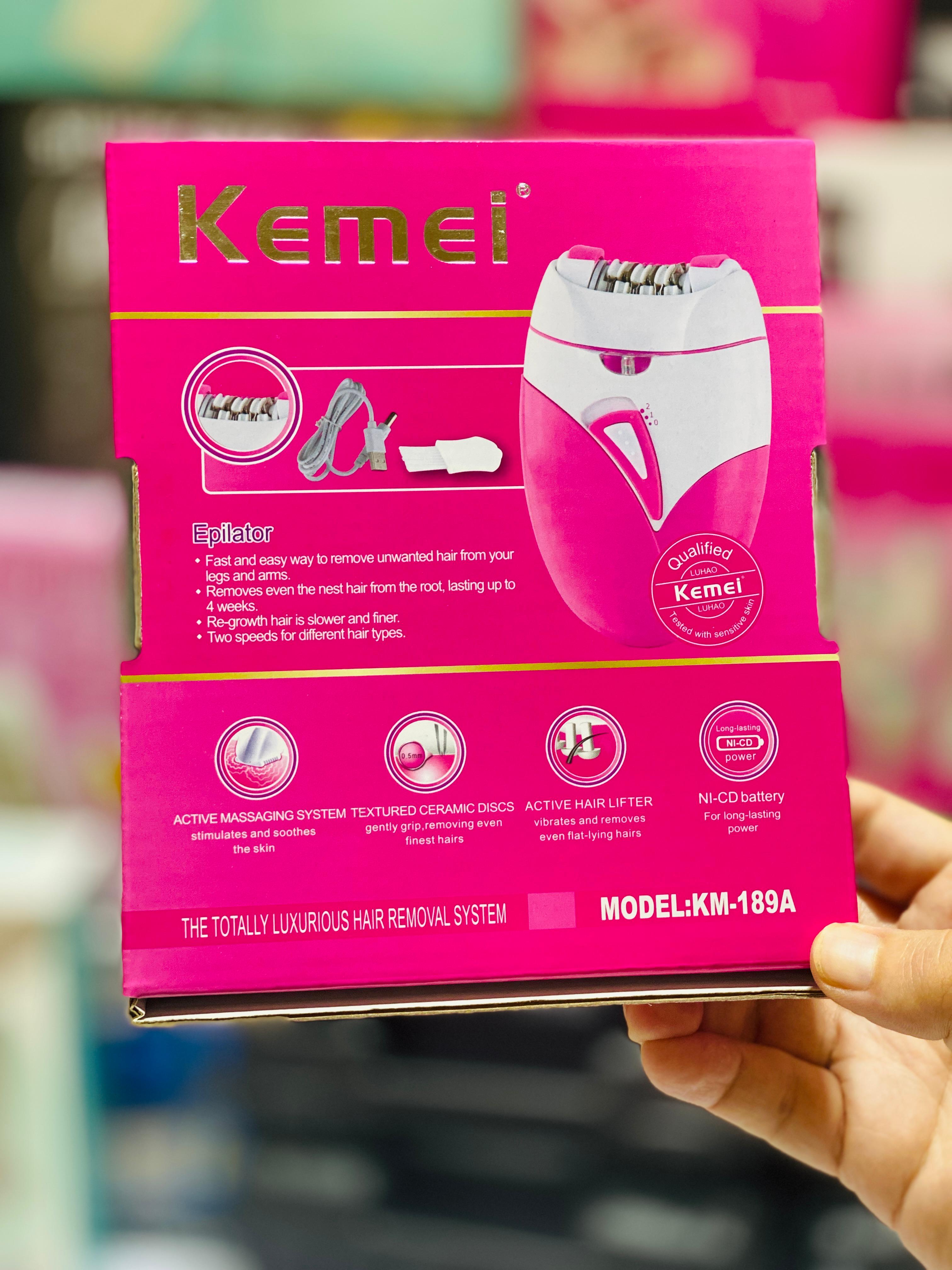 KM-189A Women Electric Rechargeable Hair Removal Epilator