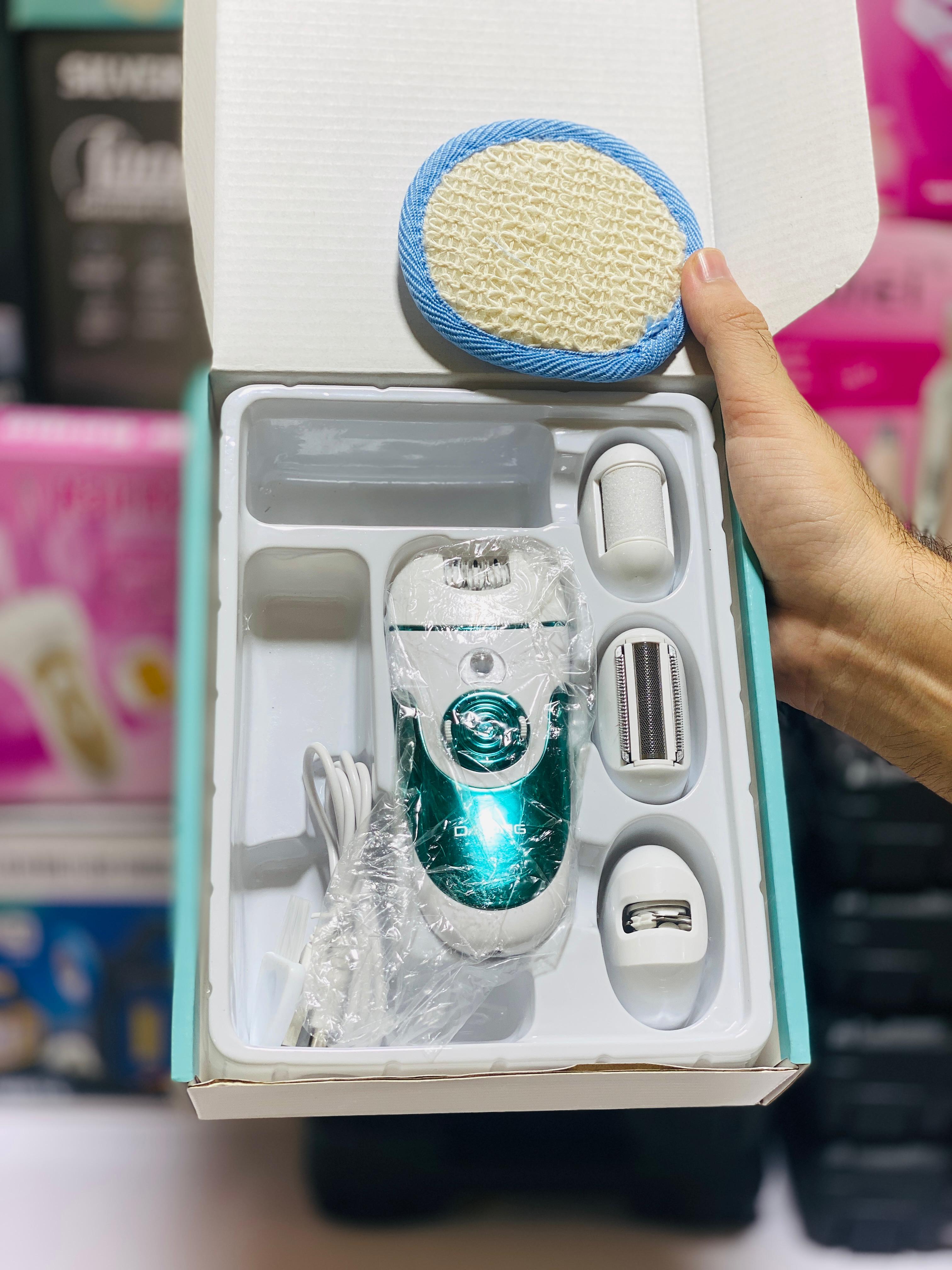 DALING DL-6018 high quality 4 in 1 lady epilator lady shaver and trimmer lady shaver beauty kit