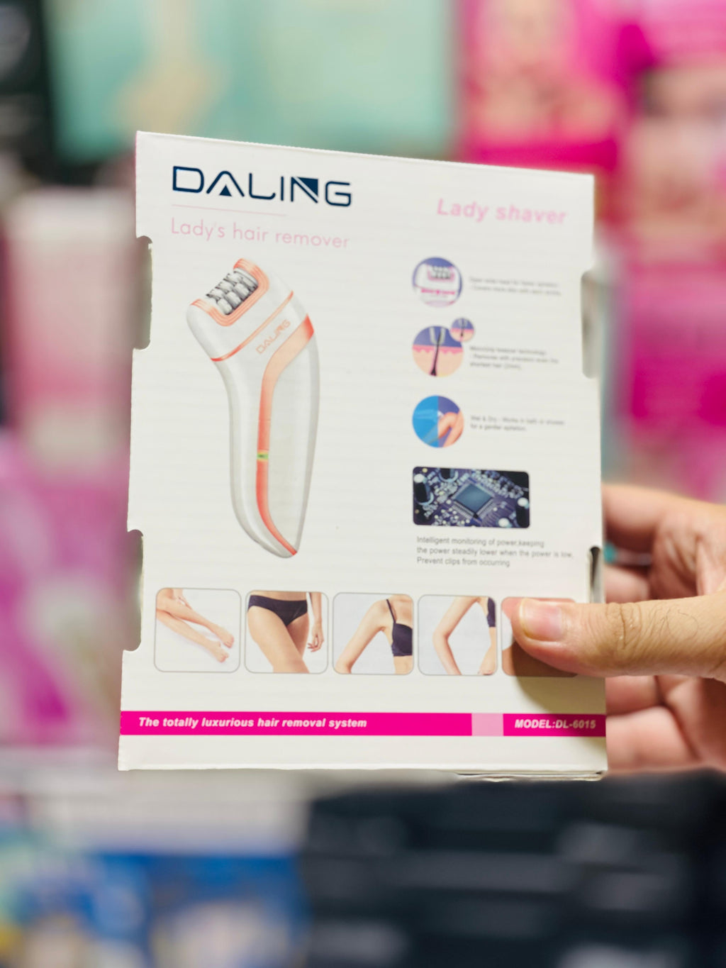 DALING DL-6015 Women hair removal Epilator Shaver rechargeable epilator hair remover machine