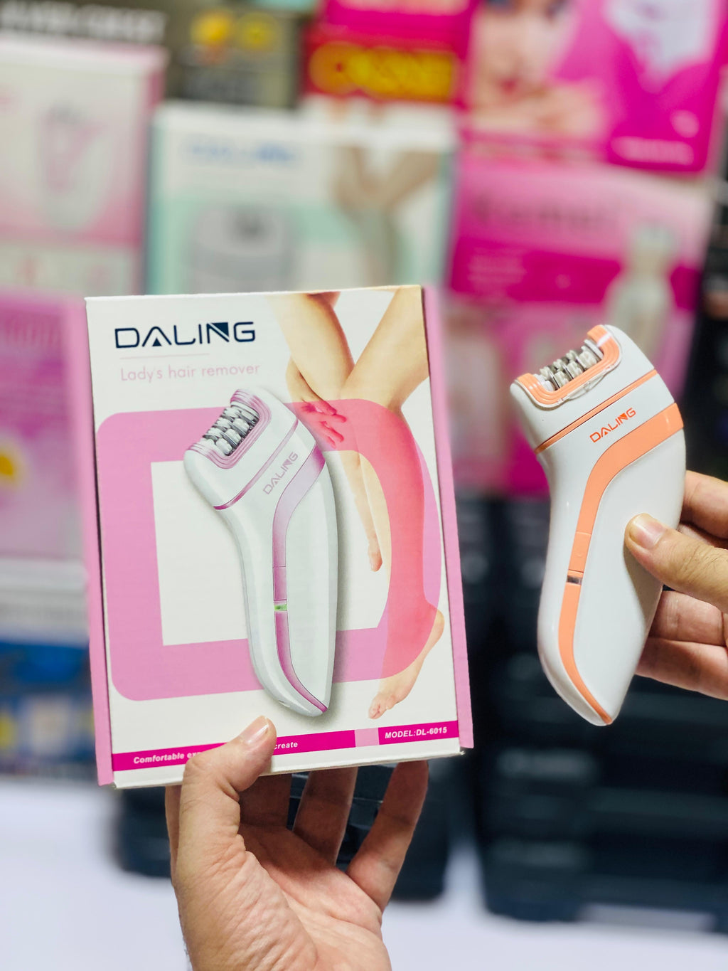 DALING DL-6015 Women hair removal Epilator Shaver rechargeable epilator hair remover machine