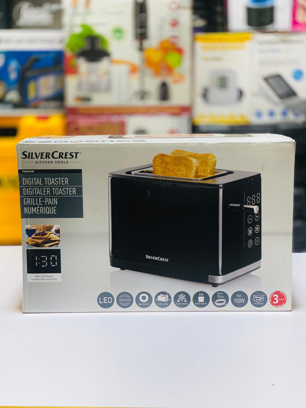 Silvercrest Digital Toaster And Sandwich Maker 900W