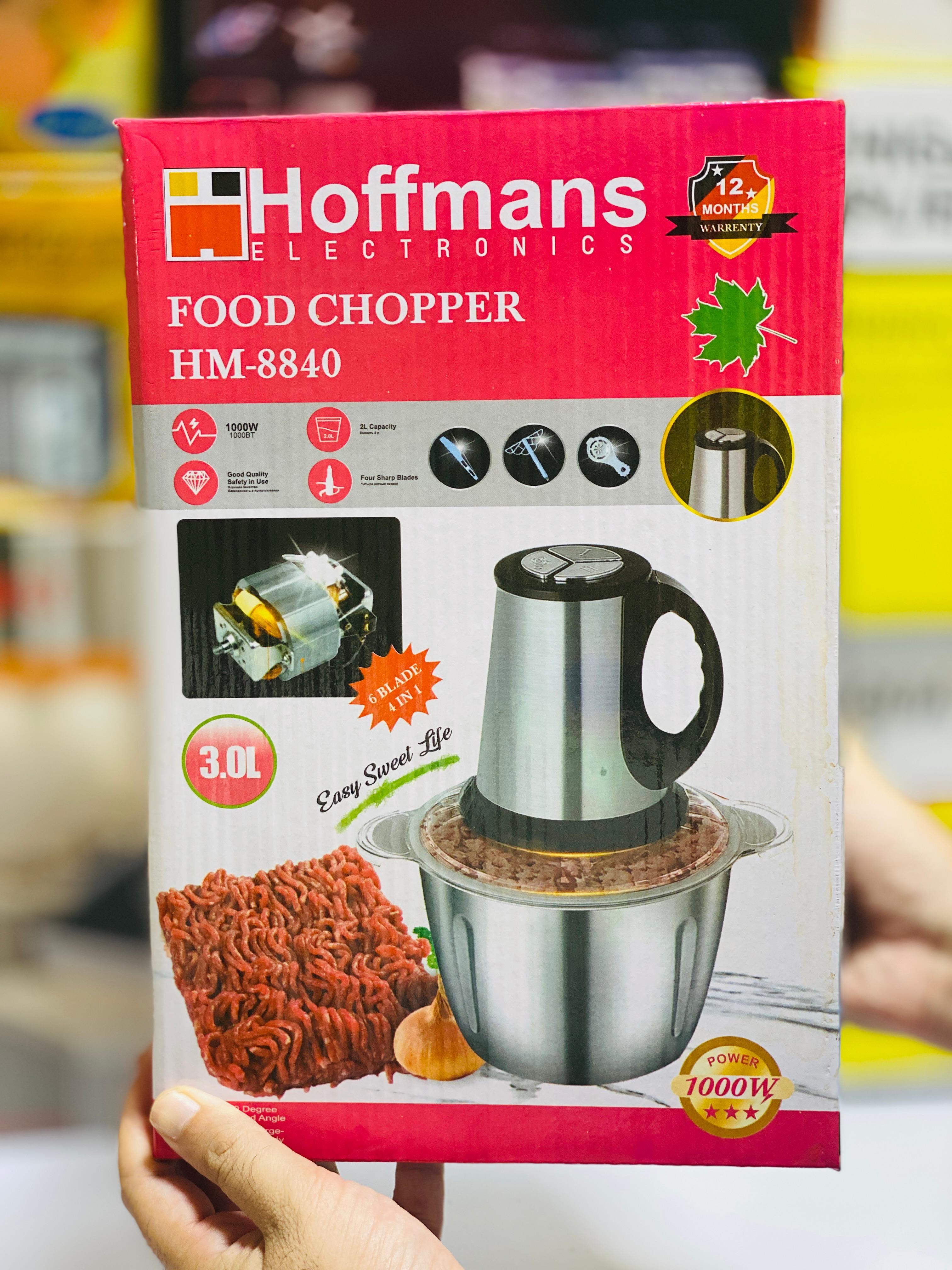 Hoffmans 3 litre Meat Chopper - SUS 304 Graded Steel - 1 year warranty