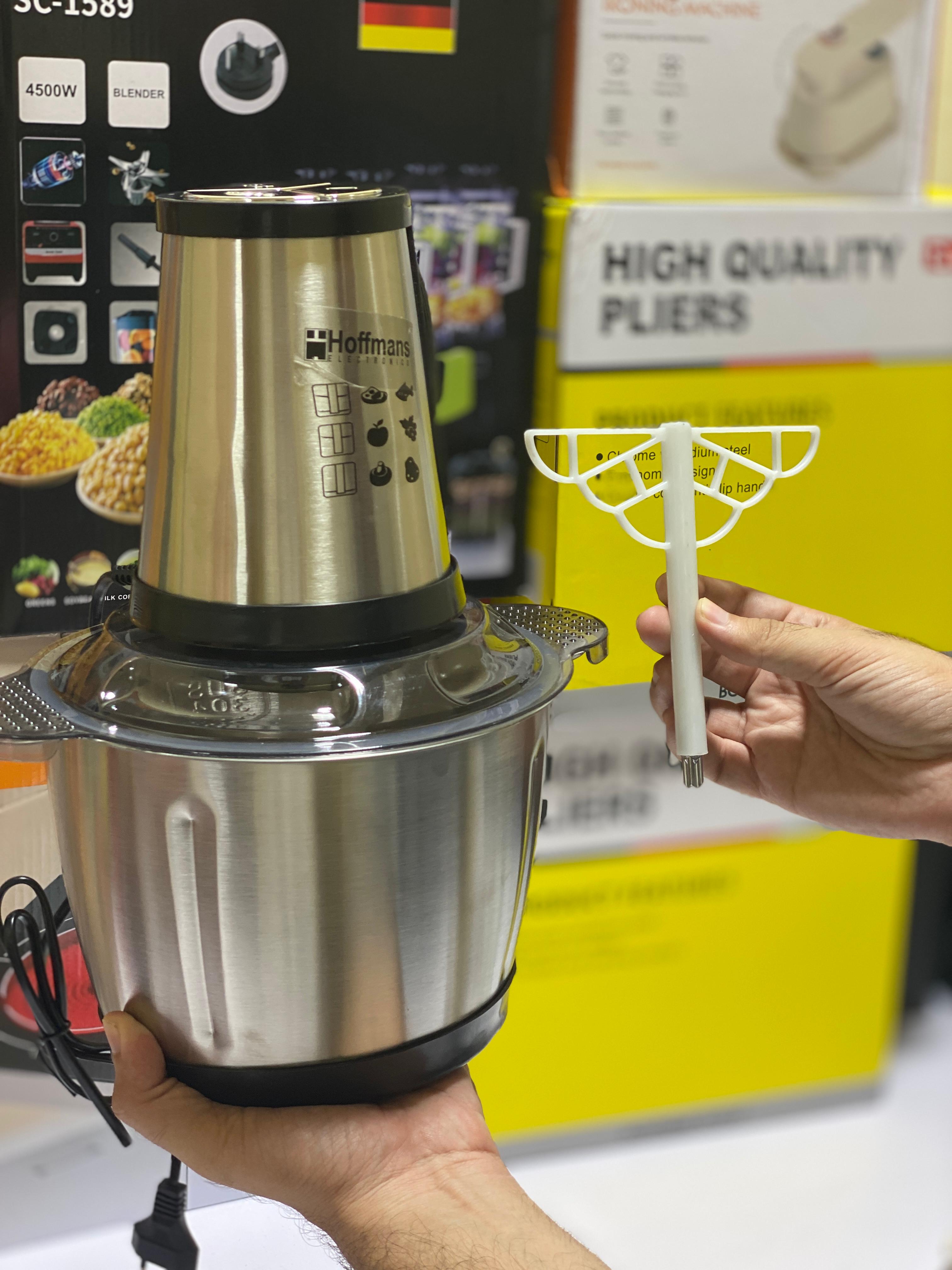 Hoffmans 3 litre Meat Chopper - SUS 304 Graded Steel - 1 year warranty