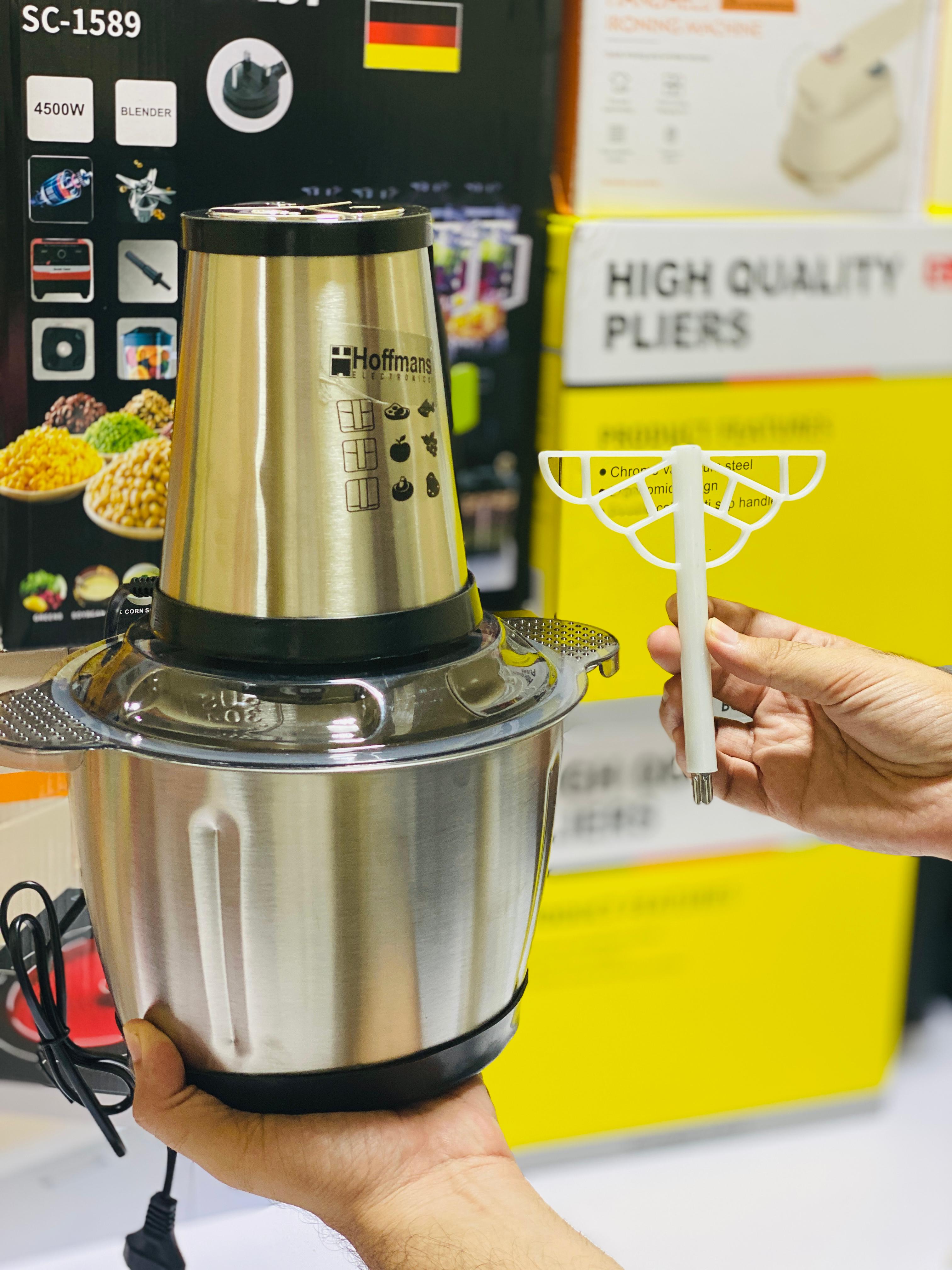 Hoffmans 3 litre Meat Chopper - SUS 304 Graded Steel - 1 year warranty