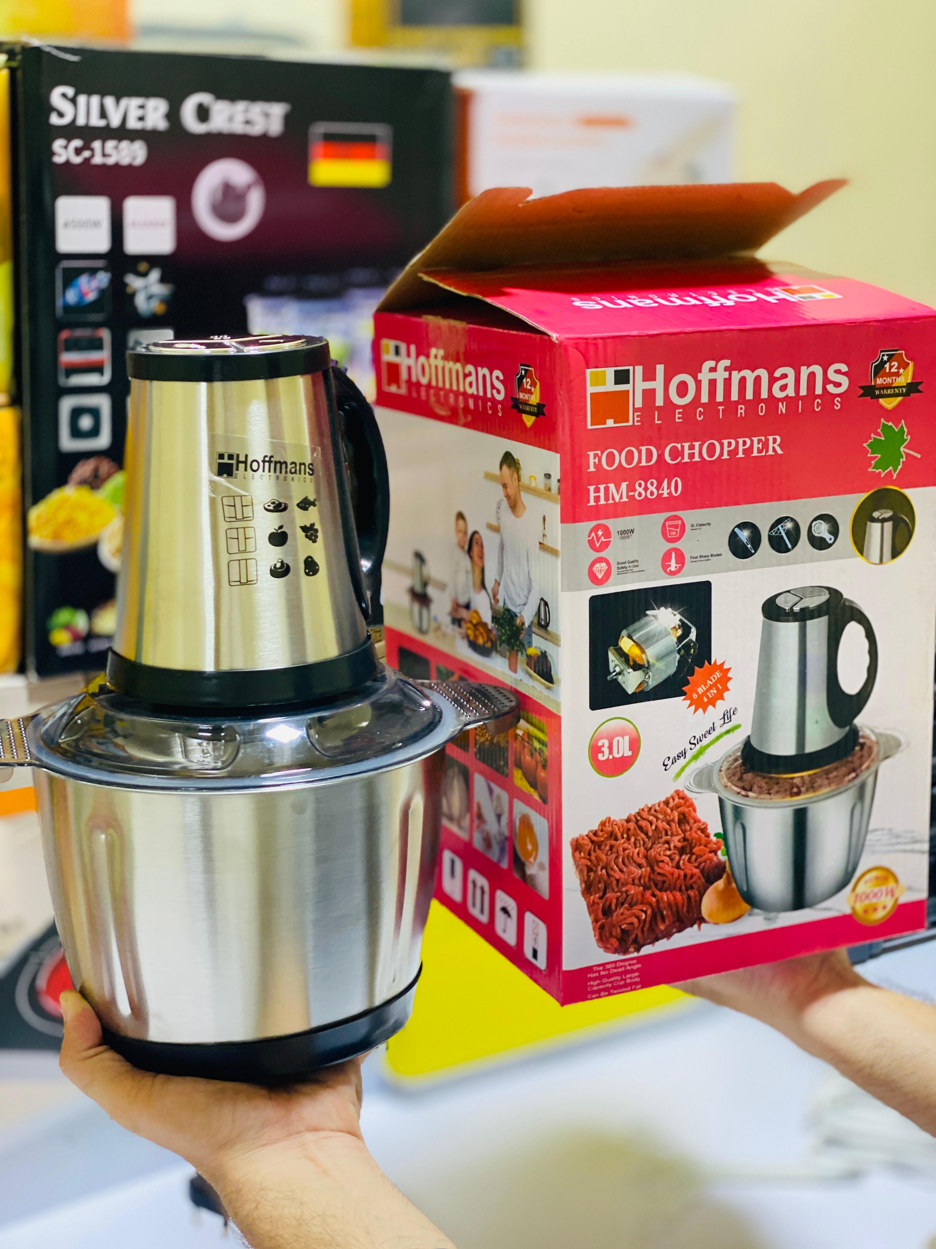 Hoffmans 3 litre Meat Chopper - SUS 304 Graded Steel - 1 year warranty
