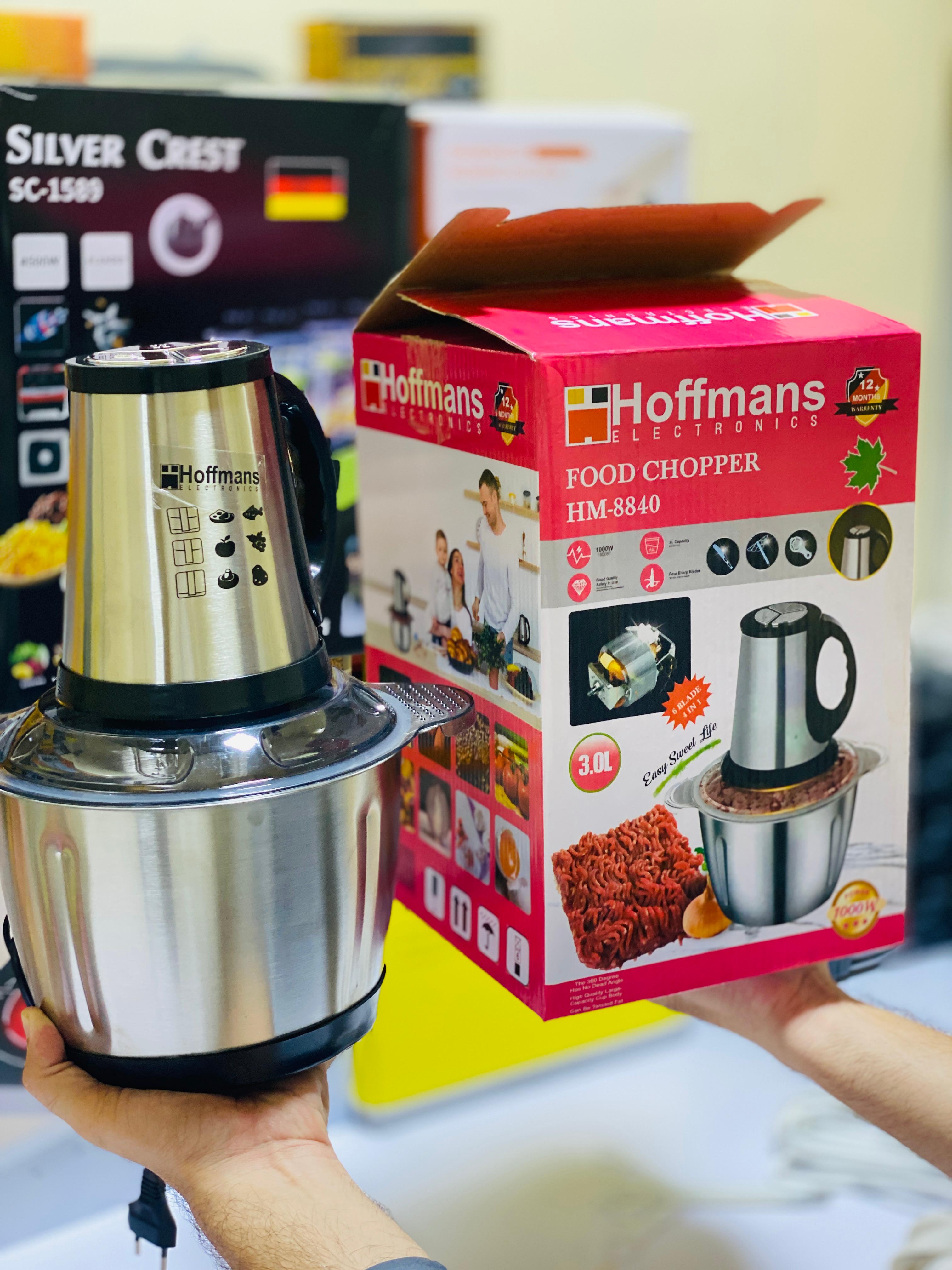 Hoffmans 3 litre Meat Chopper - SUS 304 Graded Steel - 1 year warranty