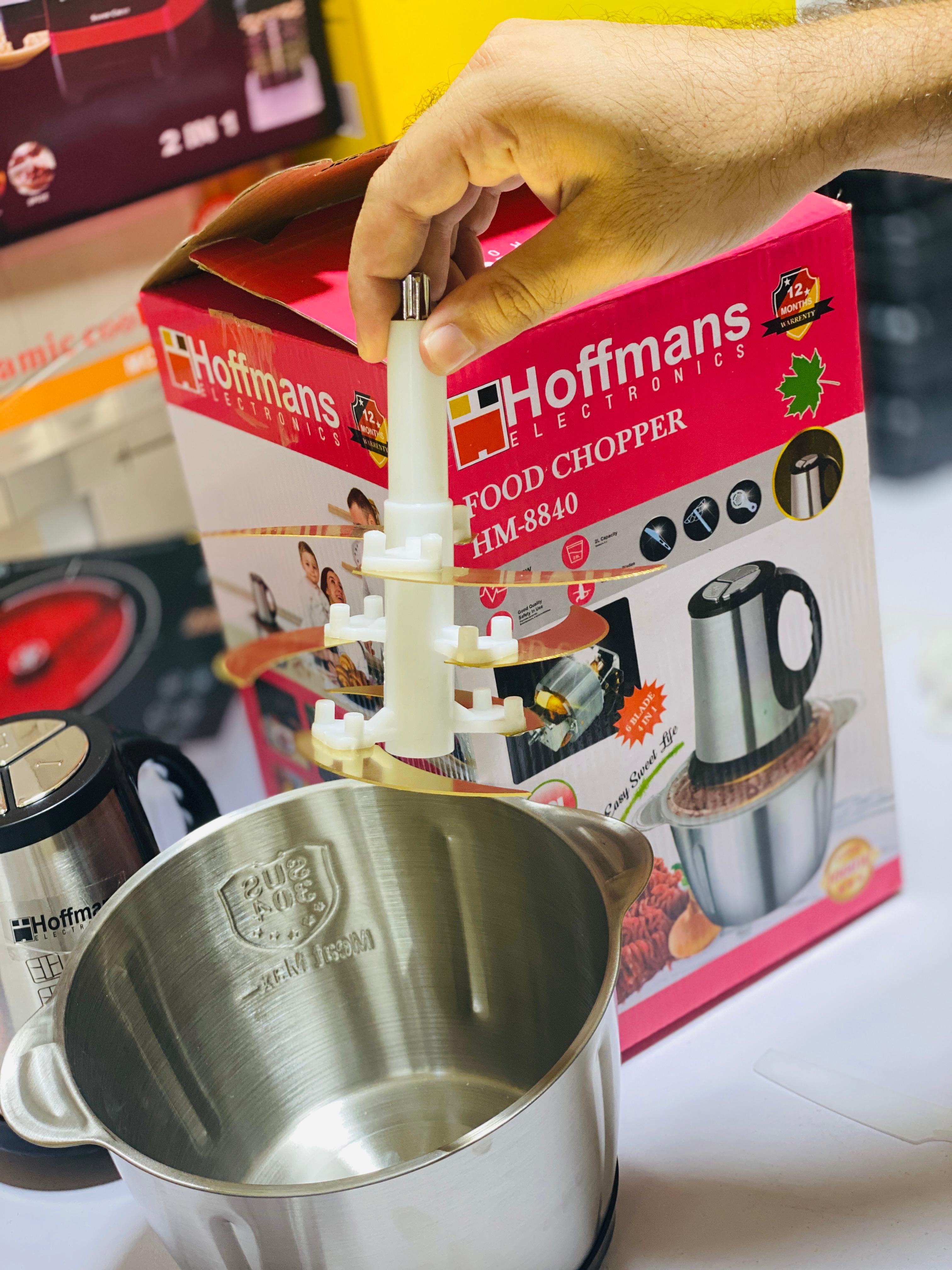 Hoffmans 3 litre Meat Chopper - SUS 304 Graded Steel - 1 year warranty