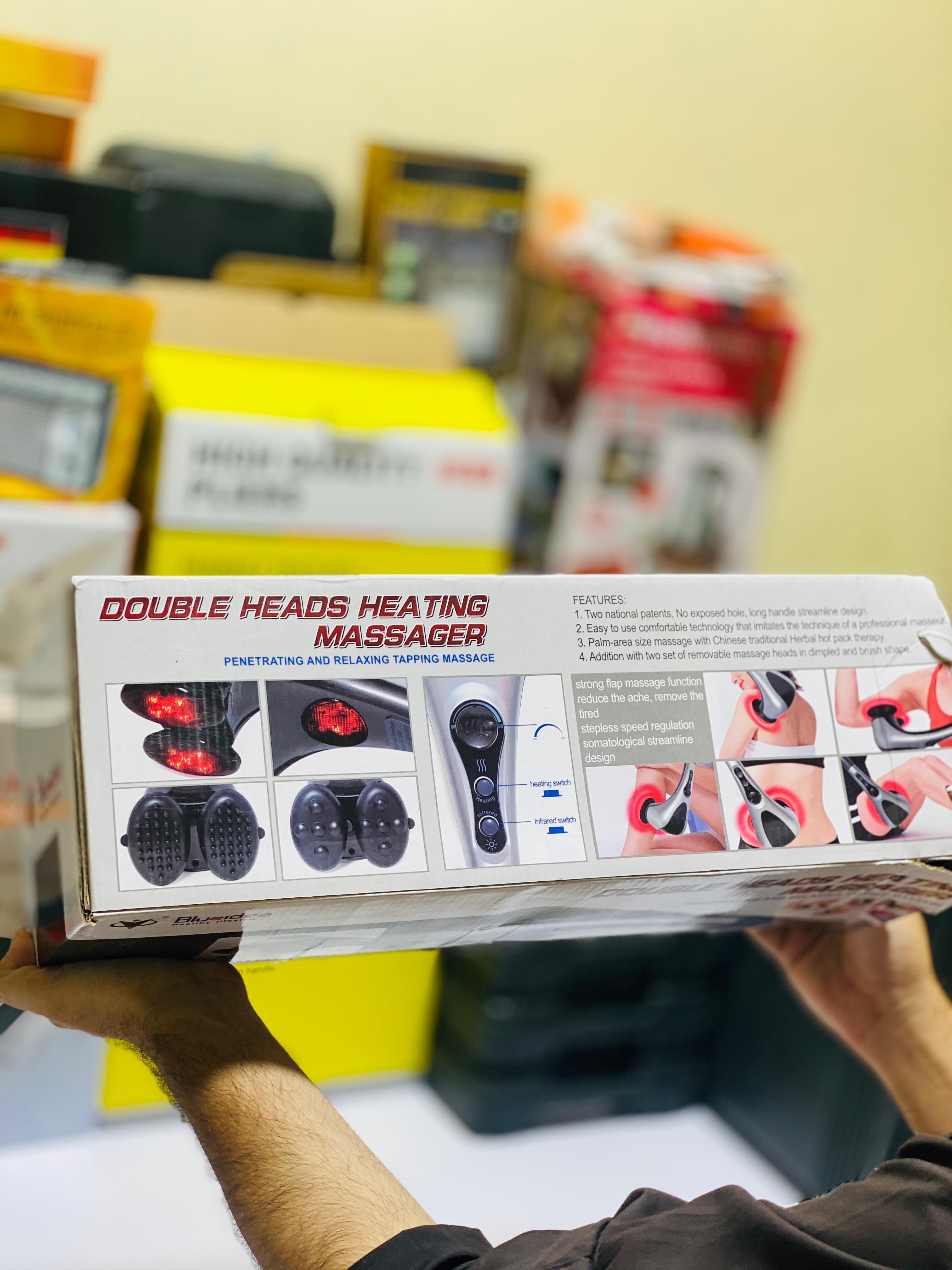 Double Head Heating Massager - Adjustable Heat | Vibration