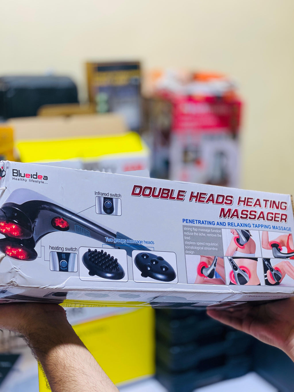 Double Head Heating Massager - Adjustable Heat | Vibration