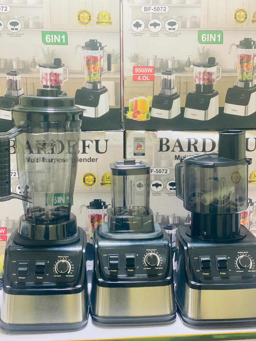 Bardefu 6 in 1 Juicer | Blender | orange presser | chopper | Grinder