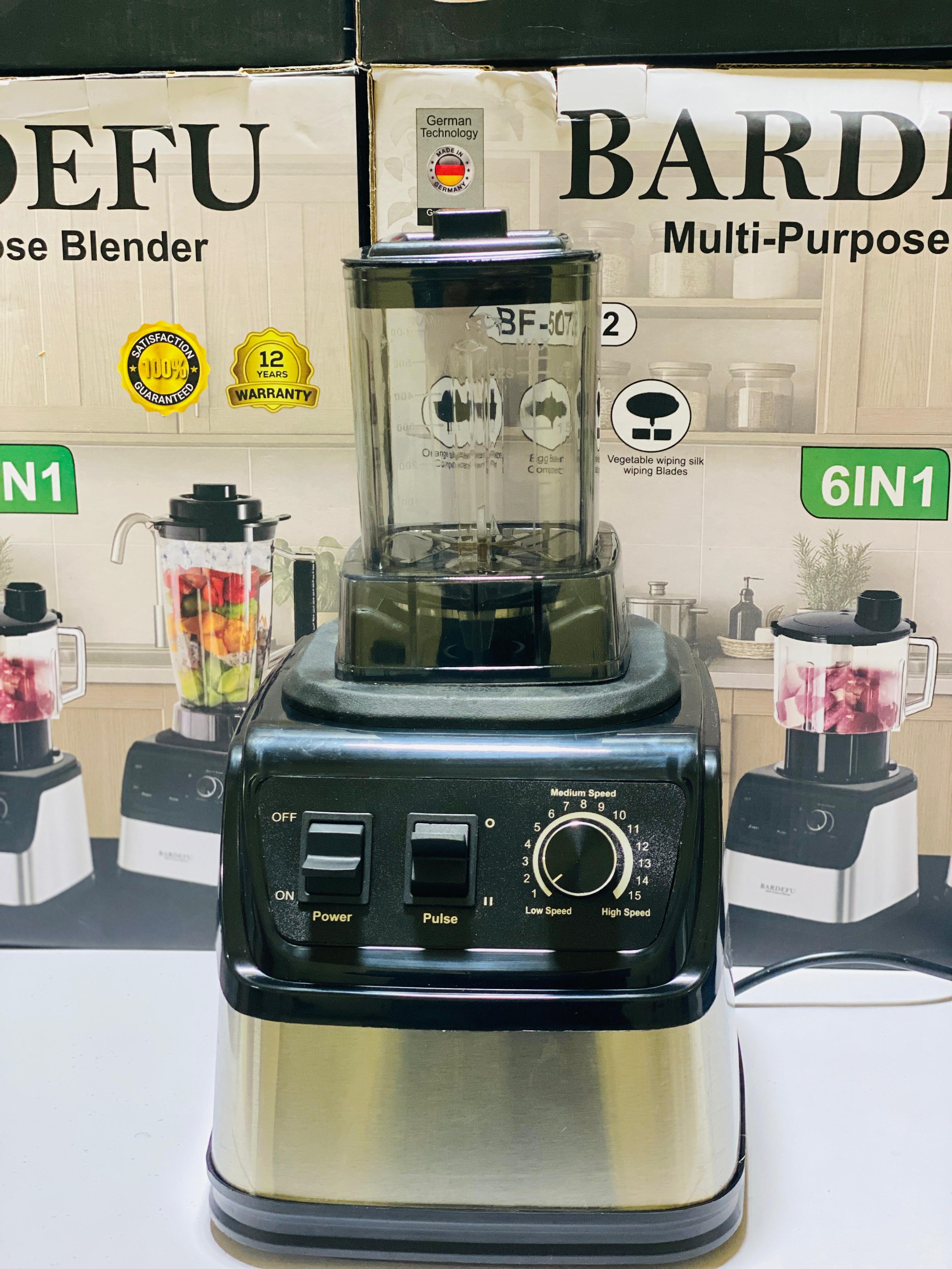 Bardefu 6 in 1 Juicer | Blender | orange presser | chopper | Grinder