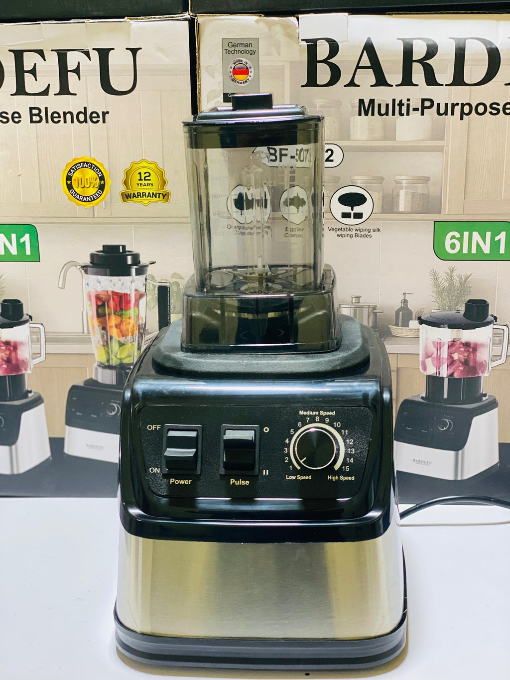 Bardefu 6 in 1 Juicer | Blender | orange presser | chopper | Grinder