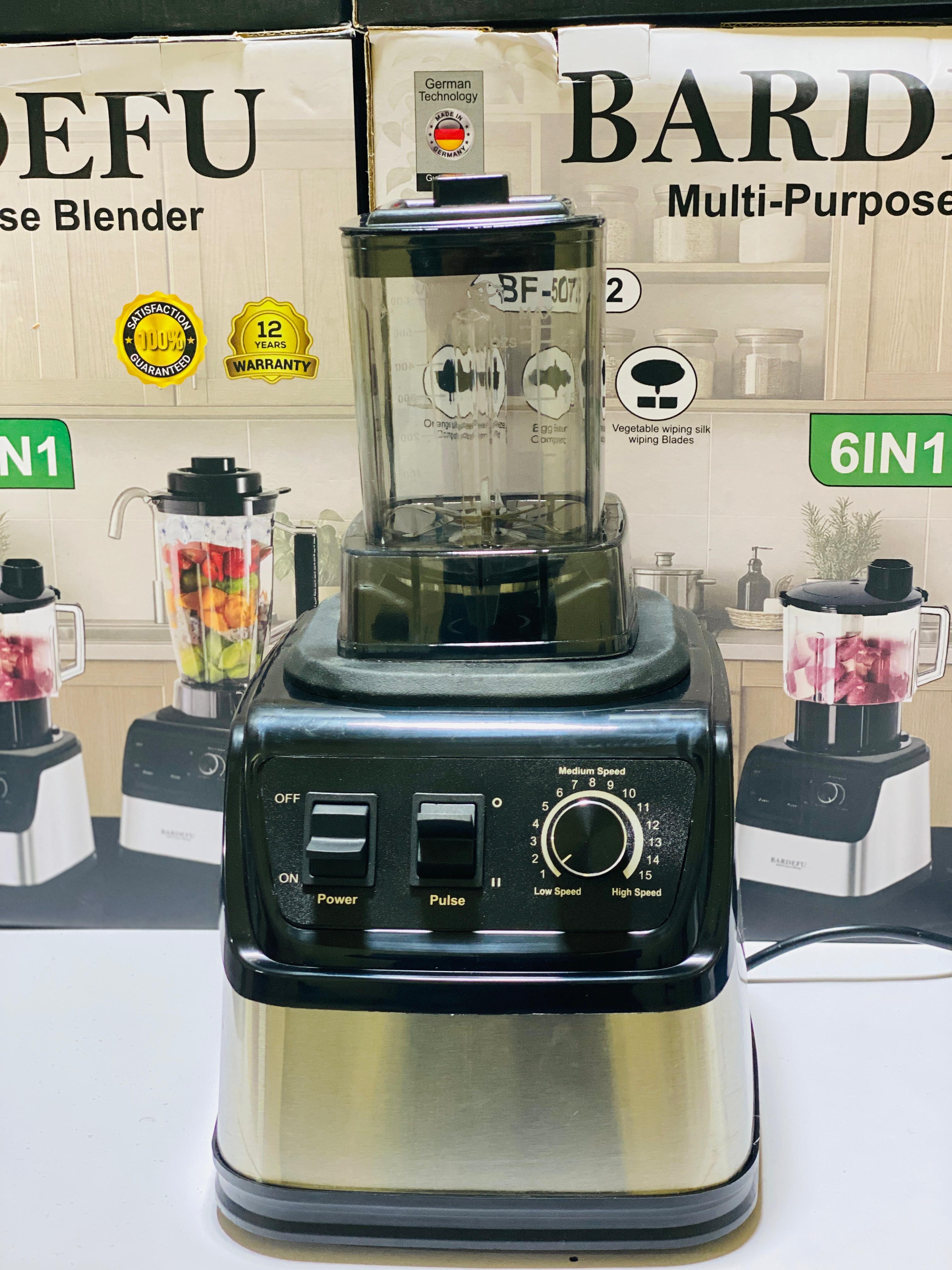 Bardefu 6 in 1 Juicer | Blender | orange presser | chopper | Grinder