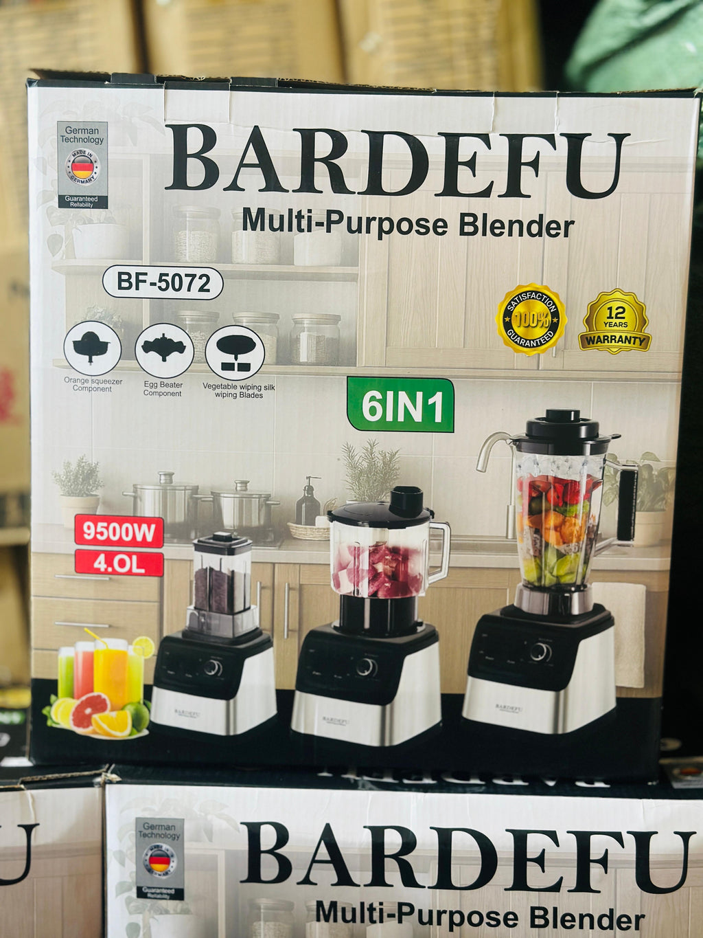Bardefu 6 in 1 Juicer | Blender | orange presser | chopper | Grinder