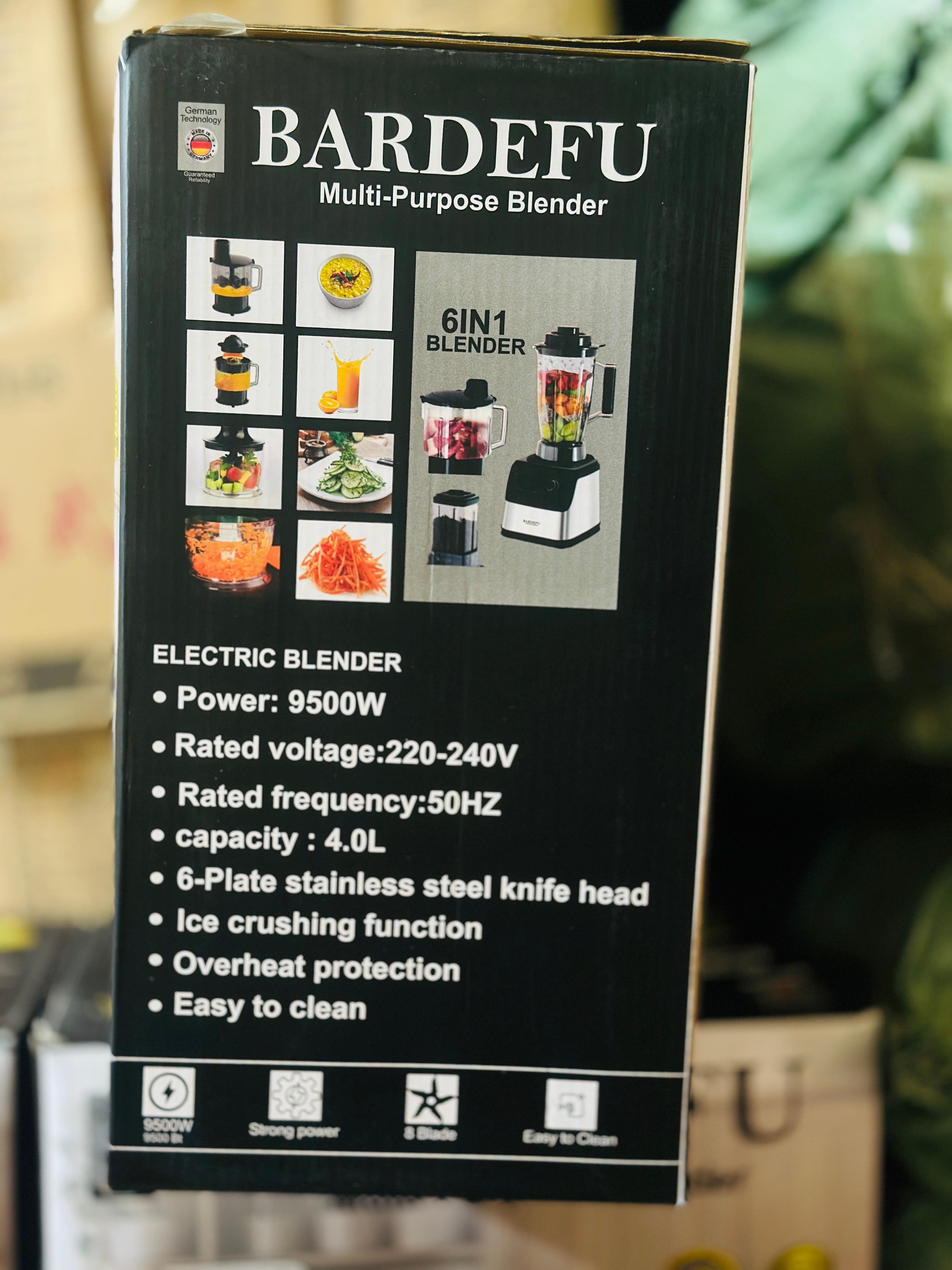 Bardefu 6 in 1 Juicer | Blender | orange presser | chopper | Grinder
