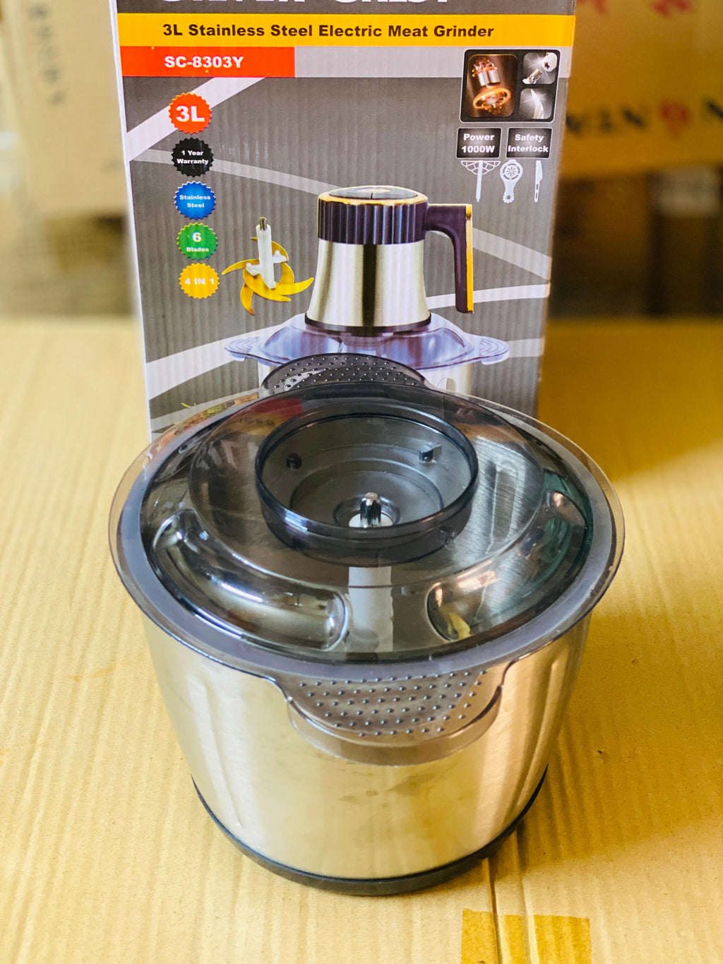 Silver Crest 4 in 1 - 3 litre Chopper | Lassi Maker | Egg separater | Dough Mixer