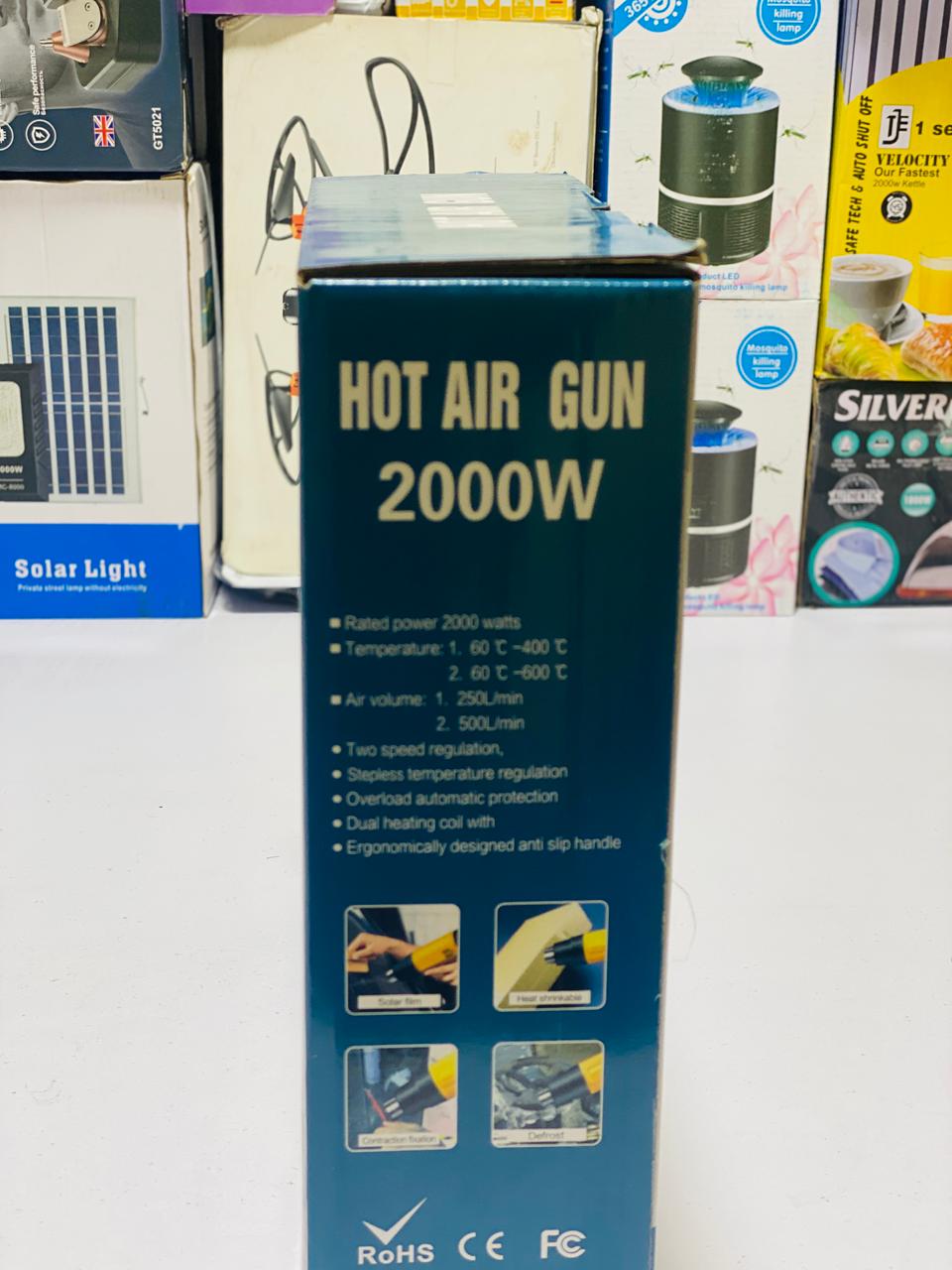 Hot Air Gun Industrial Type / 2000W High And Low Temperature Adjustment Hot Air Gun, Blow Gun, Drying Gun