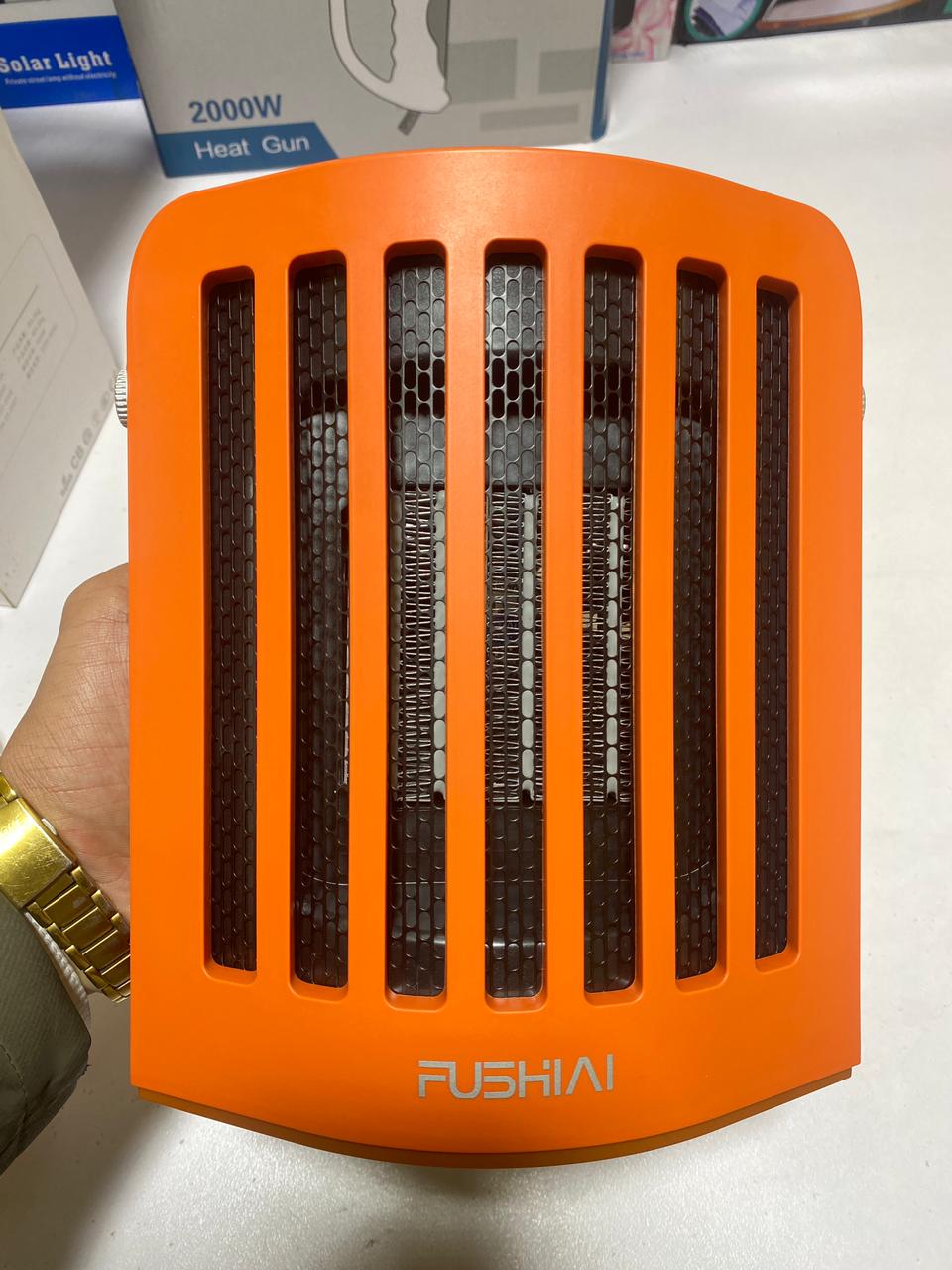 Durable heater 950W/600W Electric Heater, 3s Portable Fan Heater Fast Heating with Timer Adjustable Thermostat Personal Fan heater (Color : Orange) WooJenn