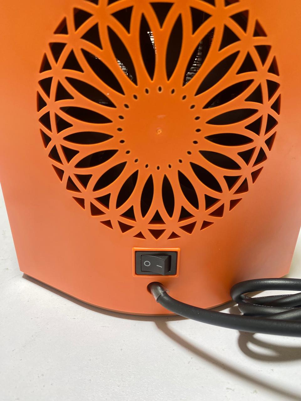 Durable heater 950W/600W Electric Heater, 3s Portable Fan Heater Fast Heating with Timer Adjustable Thermostat Personal Fan heater (Color : Orange) WooJenn
