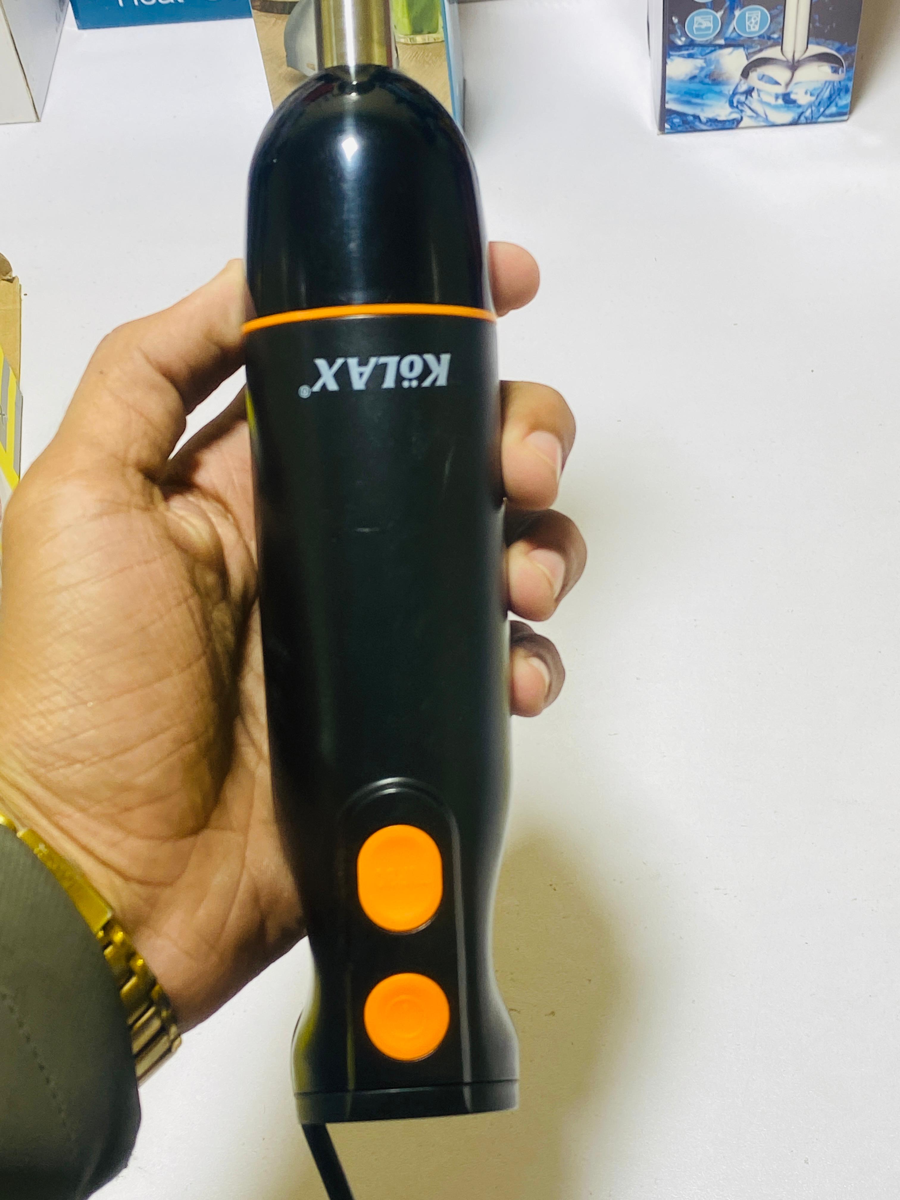 KOLAX Hand Blender Machine - Electric Beater - Juicer Blender Machine - Chopper Machine - 2 Sharp Stainless Steel Blades - Mixer - Handblender