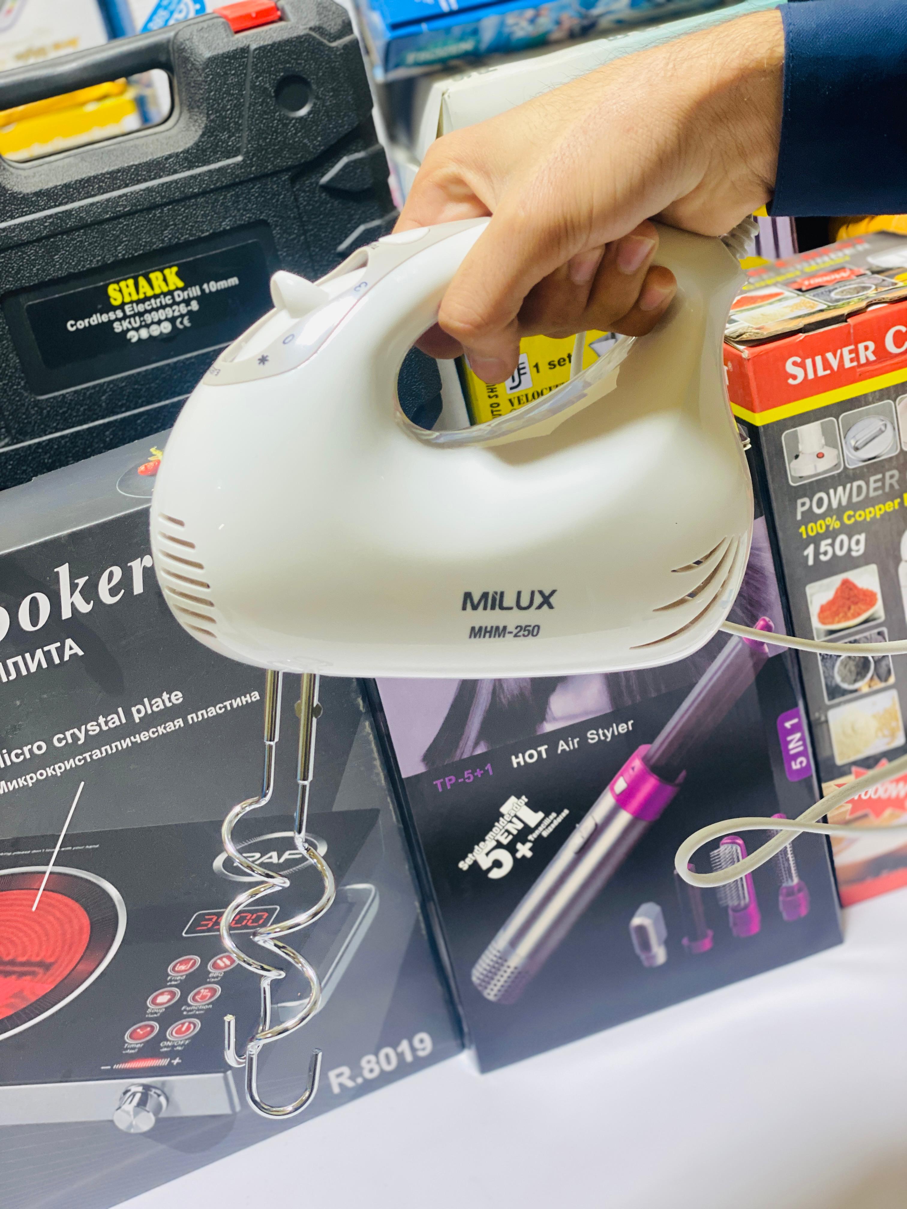 MILUX Brand Turbo Hand Mixer 200 watt | Coffee Beater | MHM-250