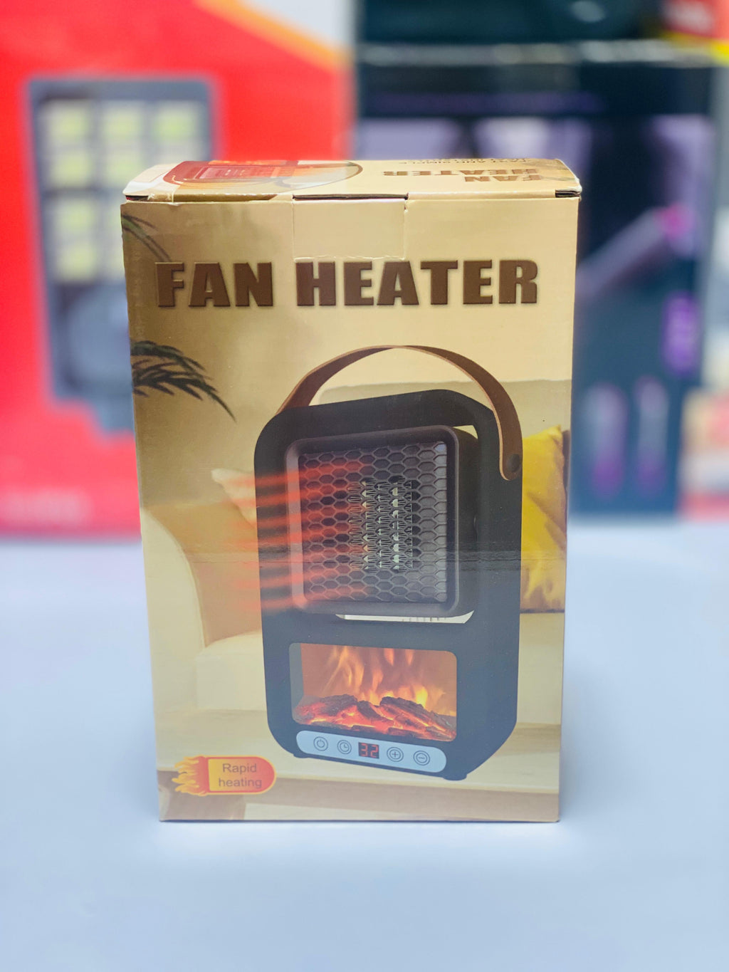 Portable 800W Electric Heater, Ceramic Electric Portable Fan Heater, Indoor Mini Desktop Space Heater