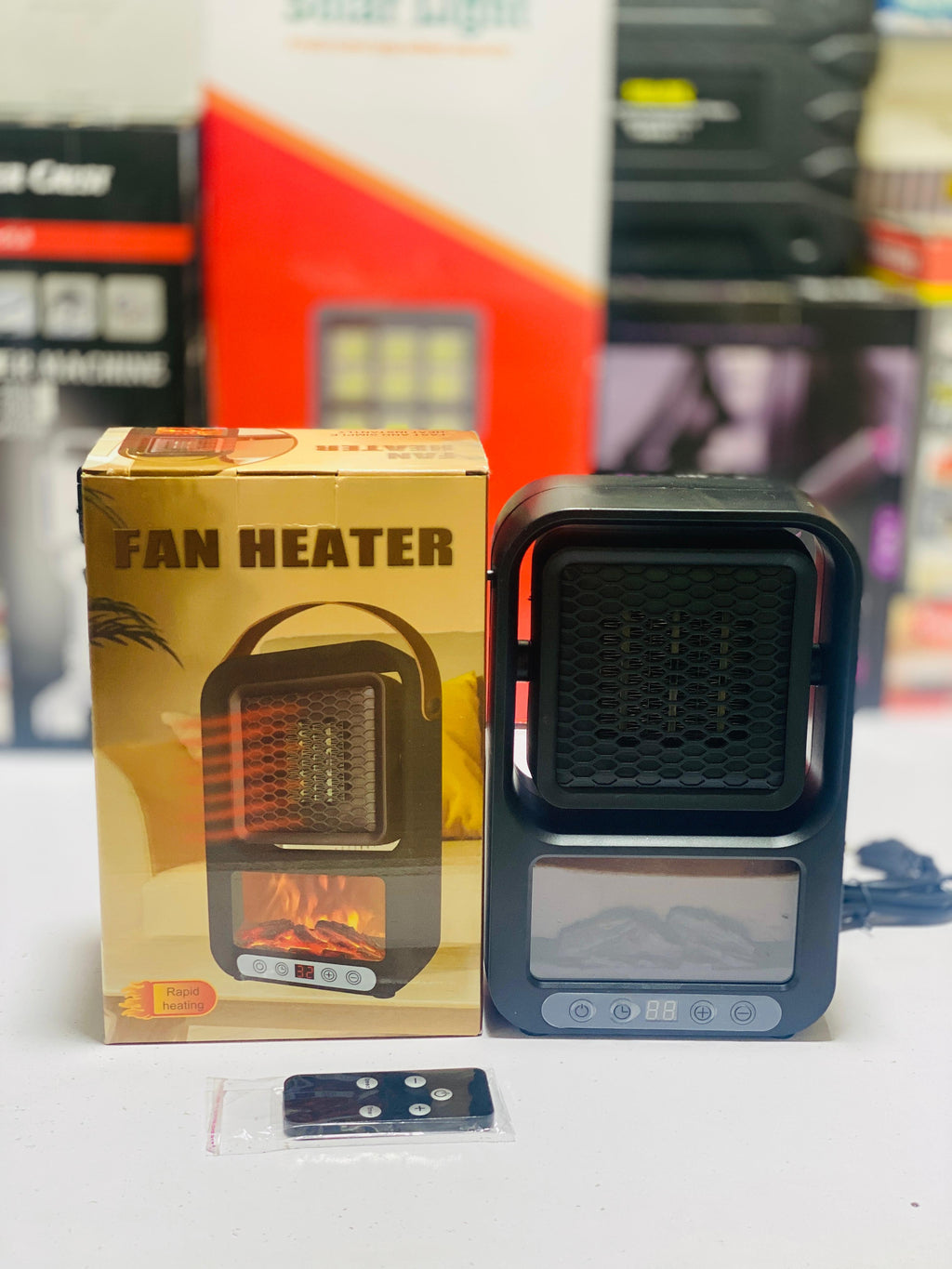 Portable 800W Electric Heater, Ceramic Electric Portable Fan Heater, Indoor Mini Desktop Space Heater